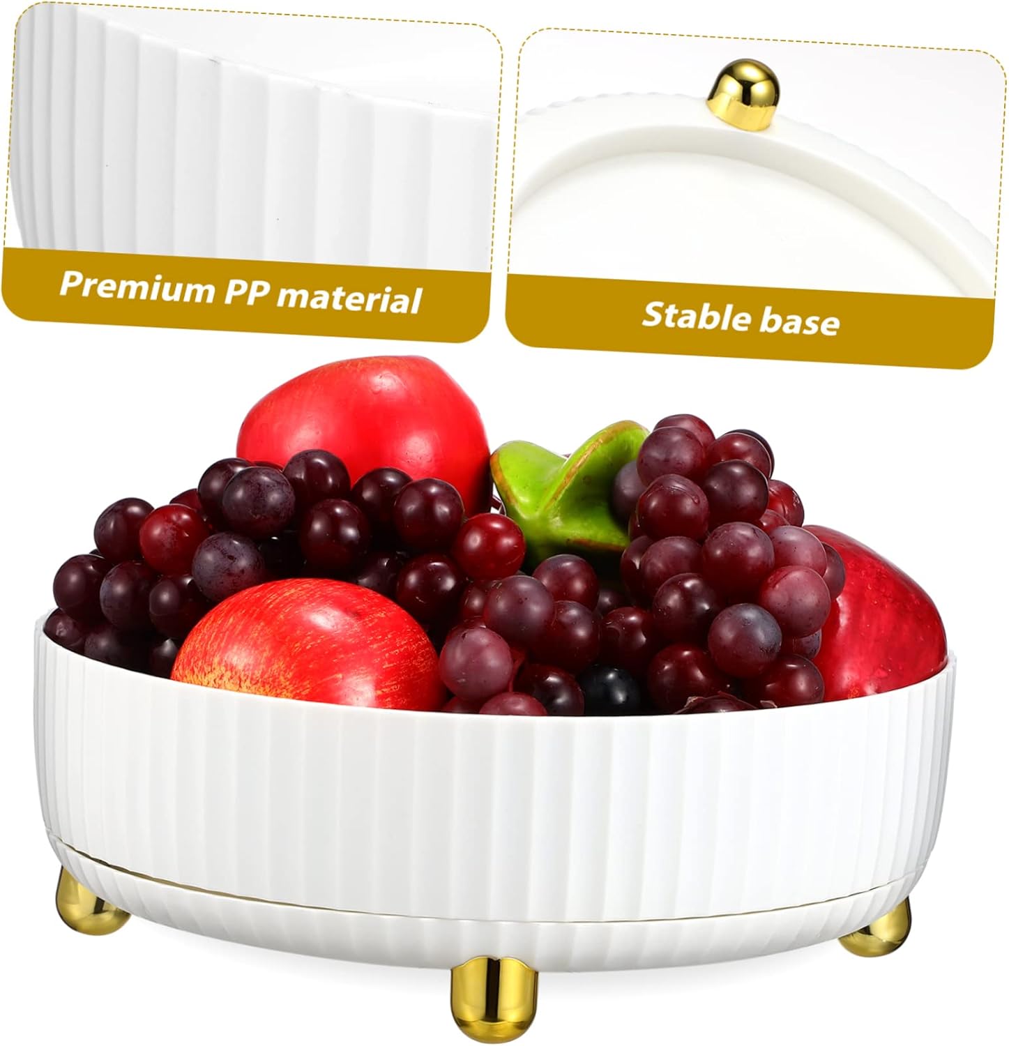 2Pcs 360° Rotating Makeup Storage Box Acrylic Skincare Organizer Cover Cosmetic Display Case for Desktop Vanity and Bathroom