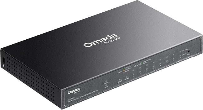 TP-LINK ES210GMP Gigabit Ports x 10, Easy Managed Switch, PoE+ Ports x 8