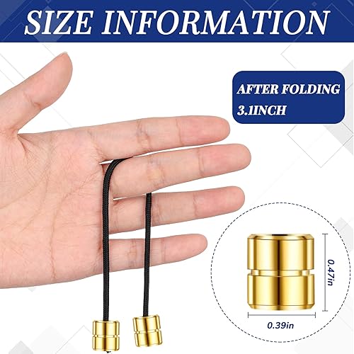 Miniatura 2 de Civaner 2 cuentas Begleri Fidget Beads, cuentas de cobre para aliviar el estrés, hechas a mano en forma de cilindro y campana, juguete de relajación