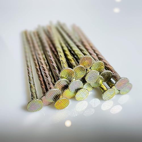 Miniatura 4 de Paquete de 100 estacas de jardín de metal galvanizado sólido de 6 pulgadas para jardín, anclajes en espiral para bordes de pavimentación, barreras