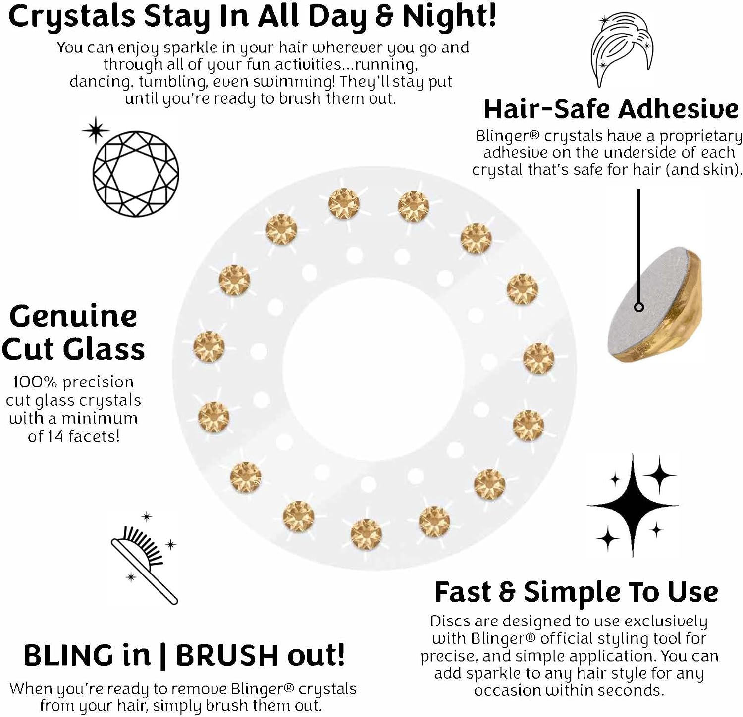 blinger® Shimmer Collection Refill Pack - Golden Honey | 7 mm image 4