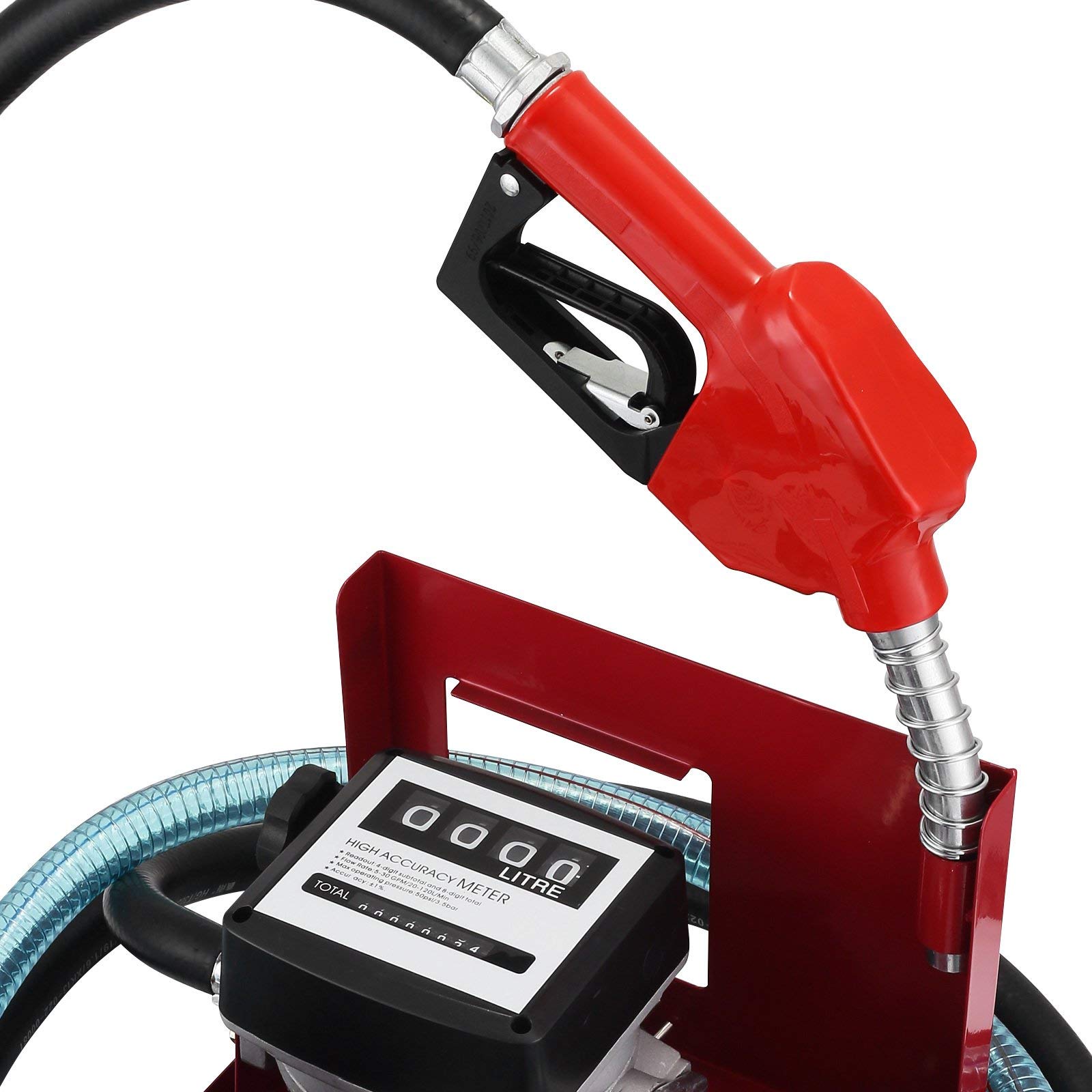 40L Dieselpumpe Heizölpumpe 120W Selbstansaugende Ölpumpe 220V Ölabsaugpumpe Selbstansaugend Zählwerk Automatik Pumpe