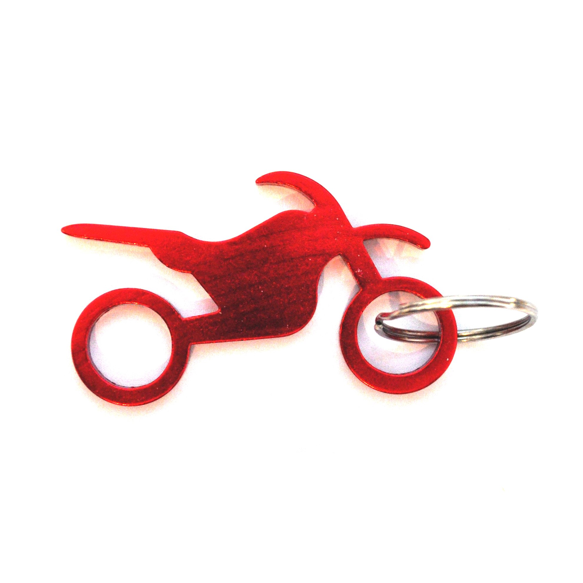 Komonee Motorbike Red Metal Key Chain Trial Biker Key Ring Dirt Bike Motocross Keychain Keyring