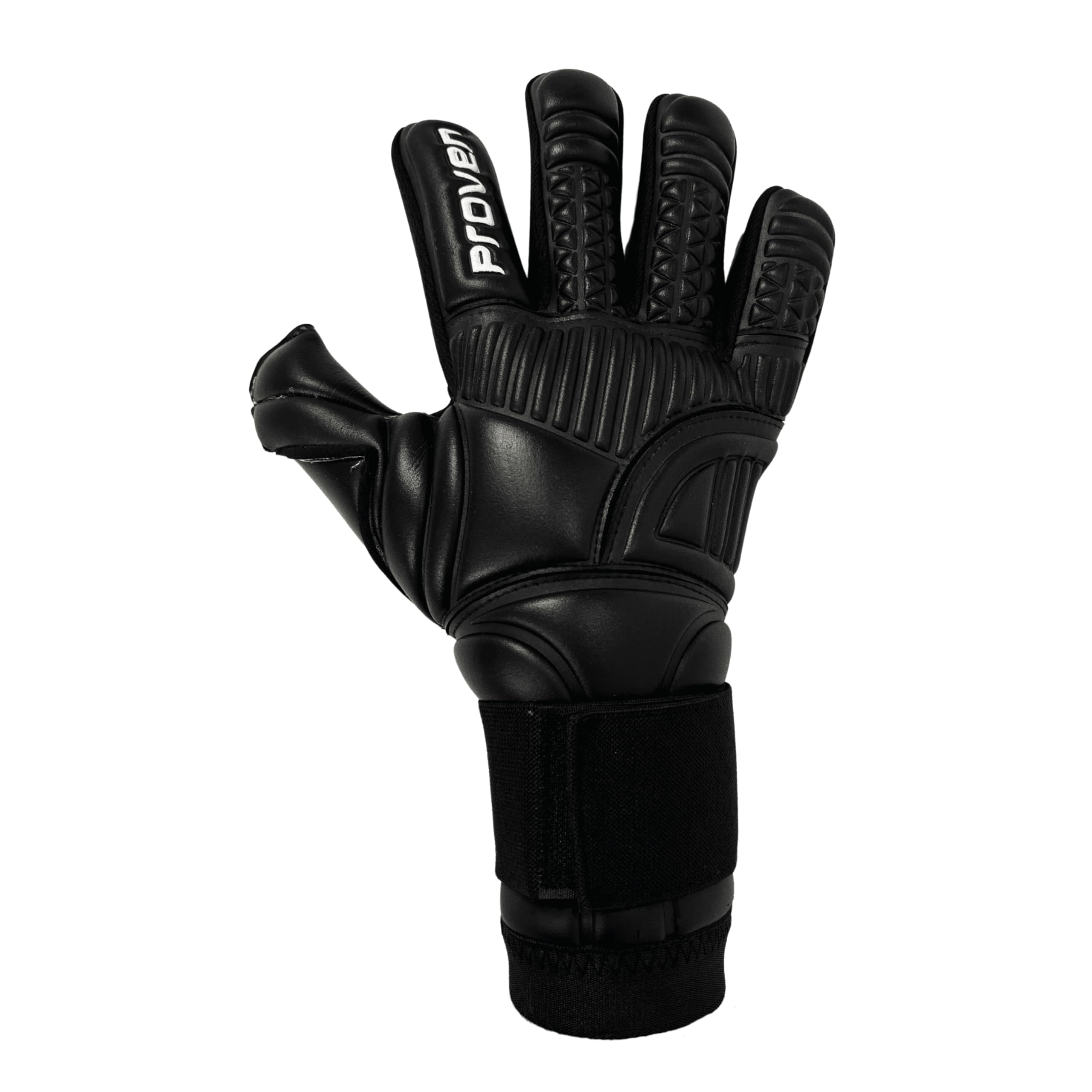 ProvenGK Durashield 2.0 Goalkeeper Gloves – 4mm Contact Latex, Negative Cut, Match & Training Soccer Goalie Gloves for Men Women Youth, White & Black (Black, 8)