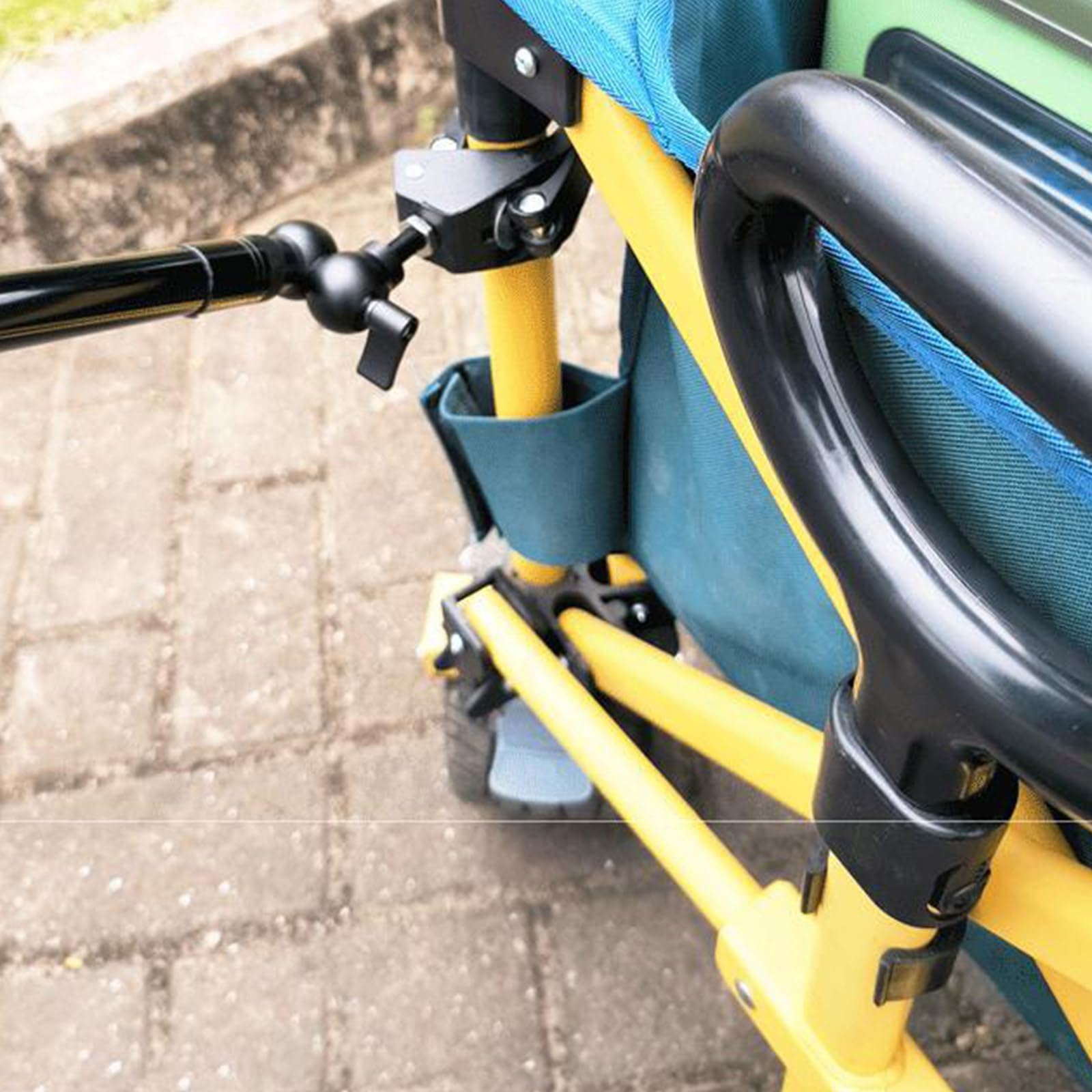 Varilla de remolque de bicicleta de aleación de alta resistencia, resistente a la familia, conector de remolque para camping, viajes