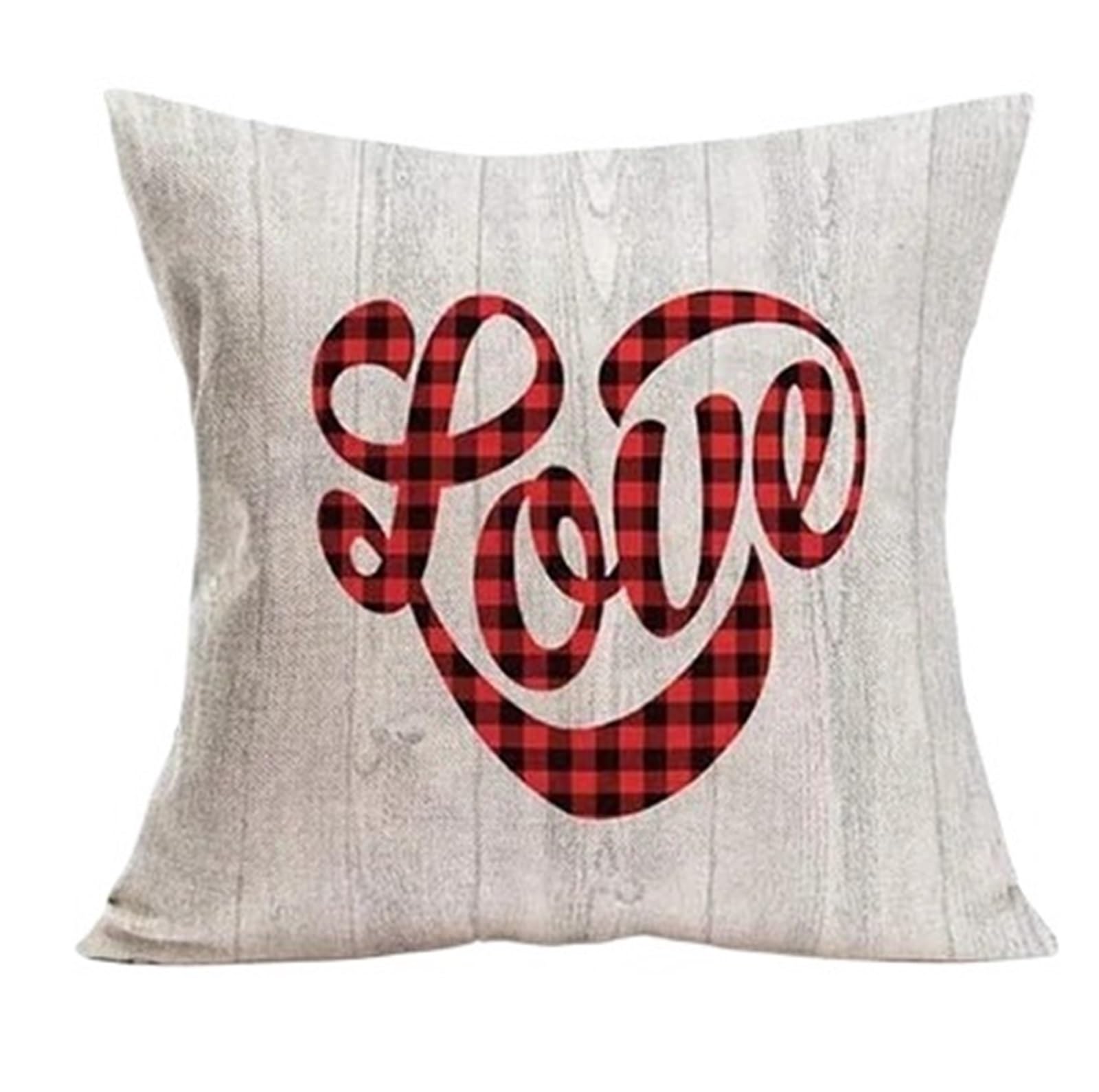 Taie d'oreiller pour couple housse de coussin rouge pour lit de chambre