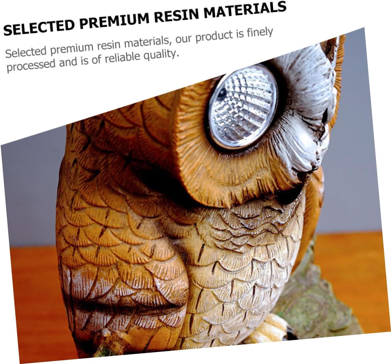 POPETPOP 1pc Garden Owl-Shaped Solar Lamp Decorative Wall Ornament for Outdoor Landscape Craft for Home and Garden Decor Housewarming