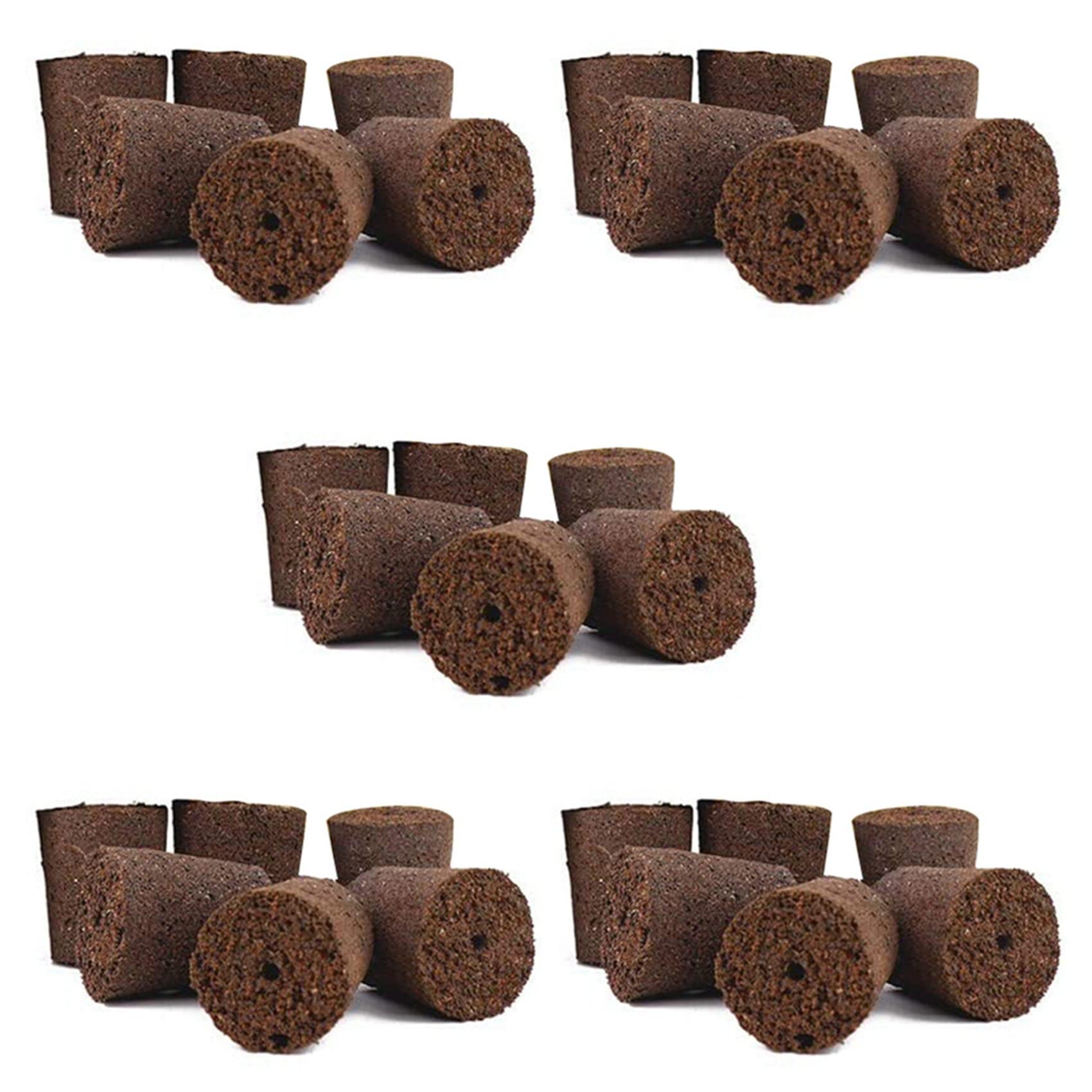 Jnchdghwa Brown 80X Plant Grow Sponges For Garden Hydroponic Indoor Garden Smart Sponge With Nutrients, Replacement Grow Pod