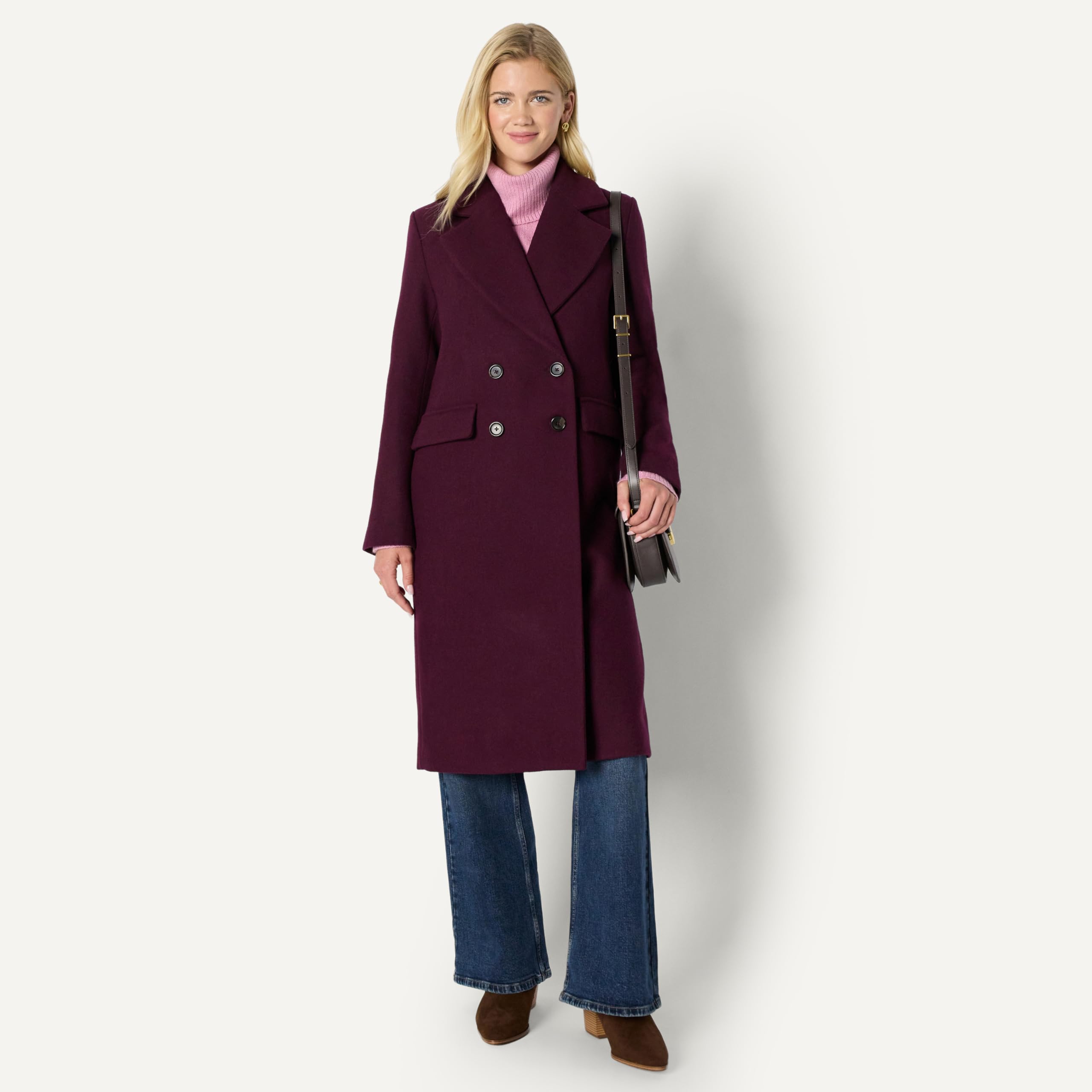 Amazon Essentials Women's Wool Blend Longline Coat