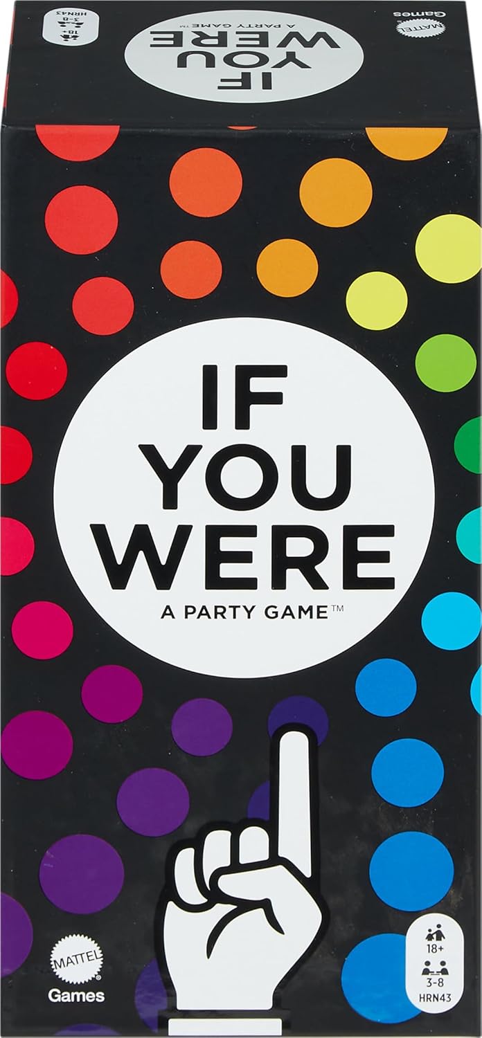 Mattel Games If You were a Party Game with Ridiculous Questions & Finger Voting with Cards & Spinners for 3 to 8 Players Mattel Games If You were a Party Game with Ridiculous Questions & Finger Voting with Cards & Spinners for 3 to 8 Players