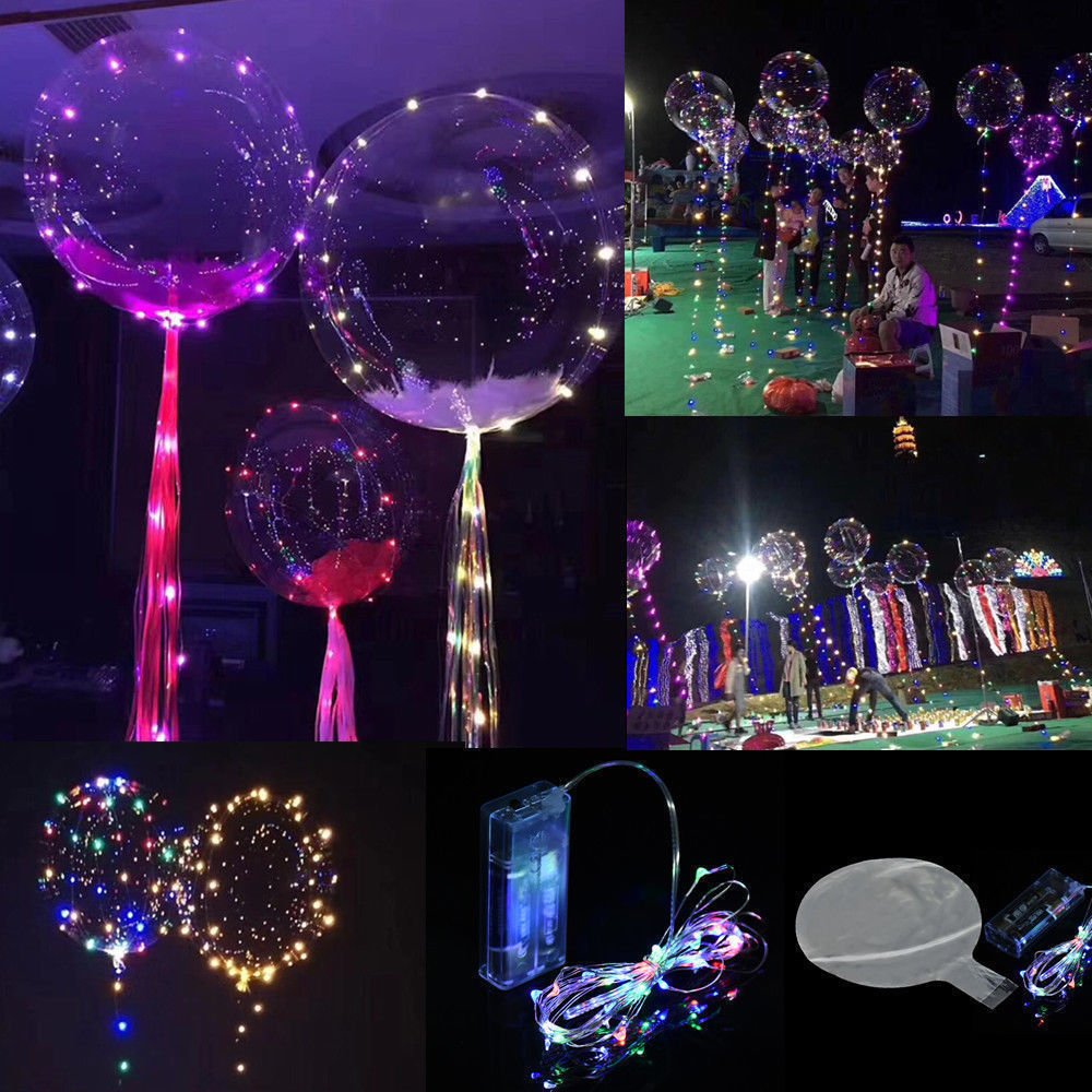 LED String Lights Helium Balloons Christmas Wedding Party Decorations