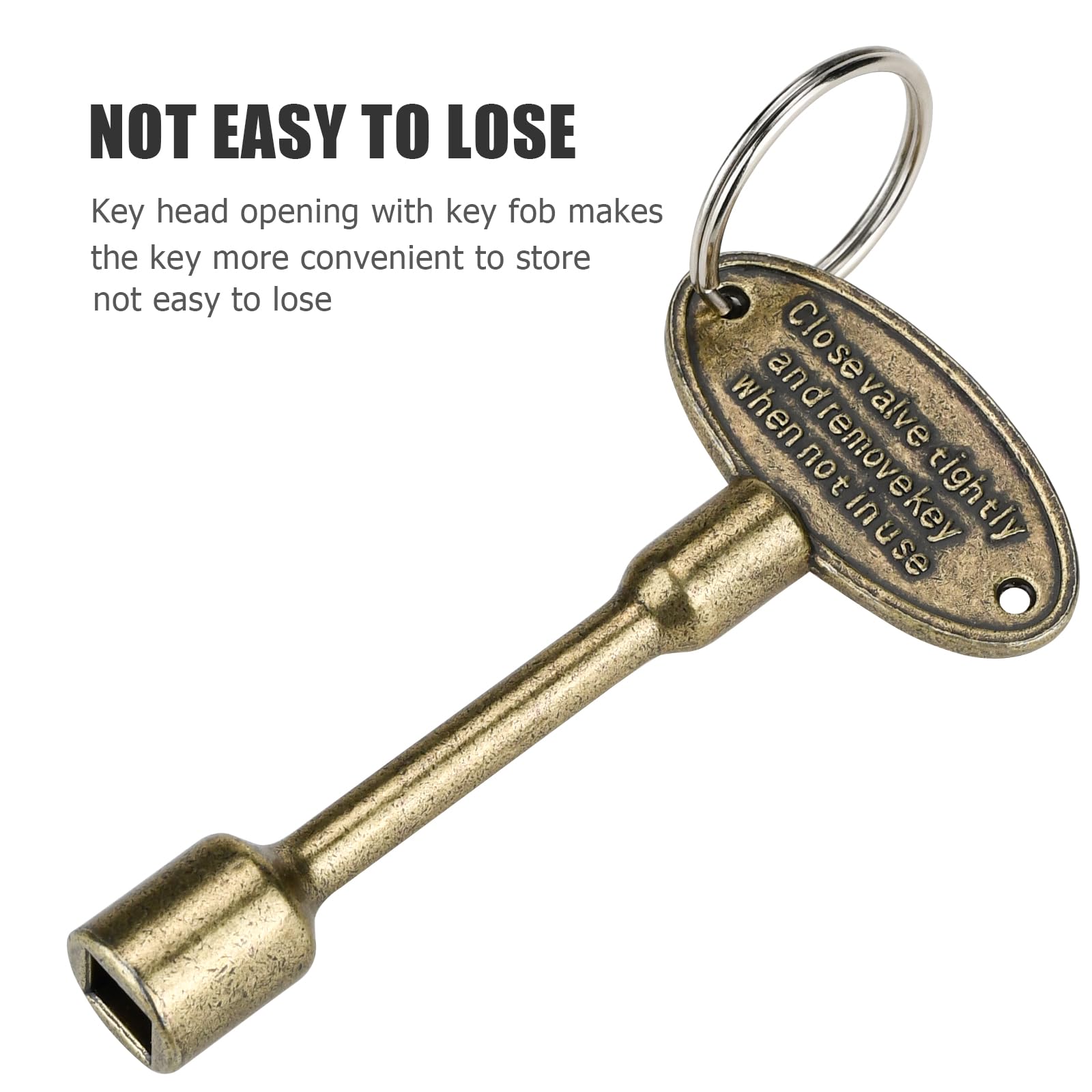 Gas Fireplace Keys, 3 Universal Fireplace Keys Bronze Fits 1/4 And 5/16 Size Gas