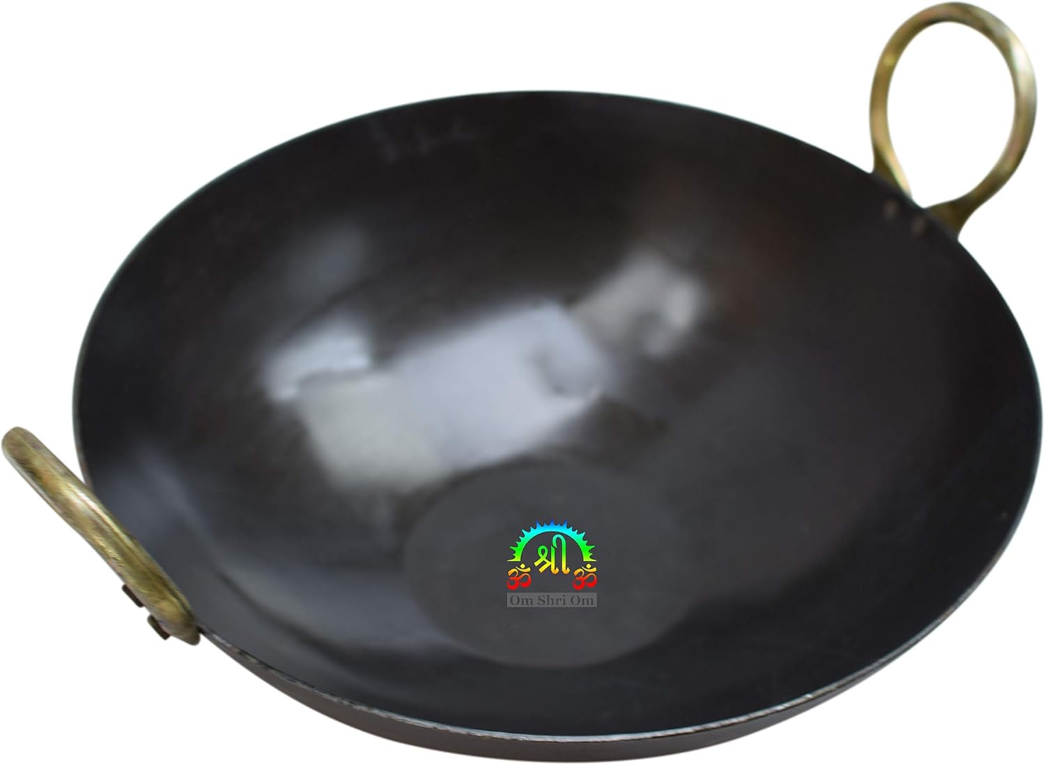 11 INCH INDIAN PURE IRON LOHA KADHAI DEEP FRYING PAN KADHAI FOR FRYING, COOKING