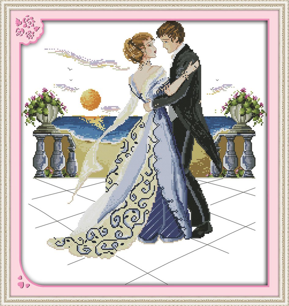 Benway Counted Cross Stitch Kit Dancing Partner 14 Count 48x52cm
