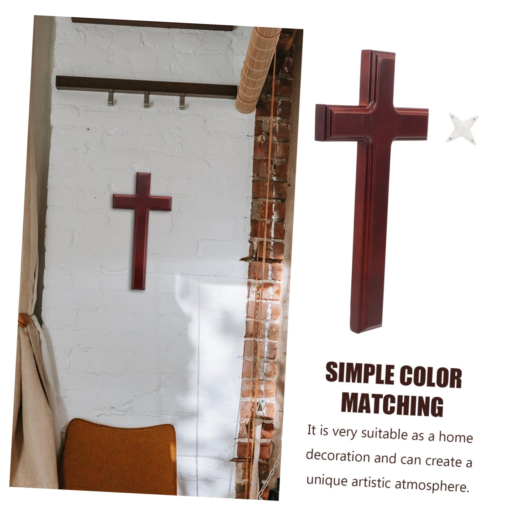 Sagoma Croce Gotica In Legno - Decorazione Da Parete O Ciondolo, 13.1x20 Cm - Foto 5