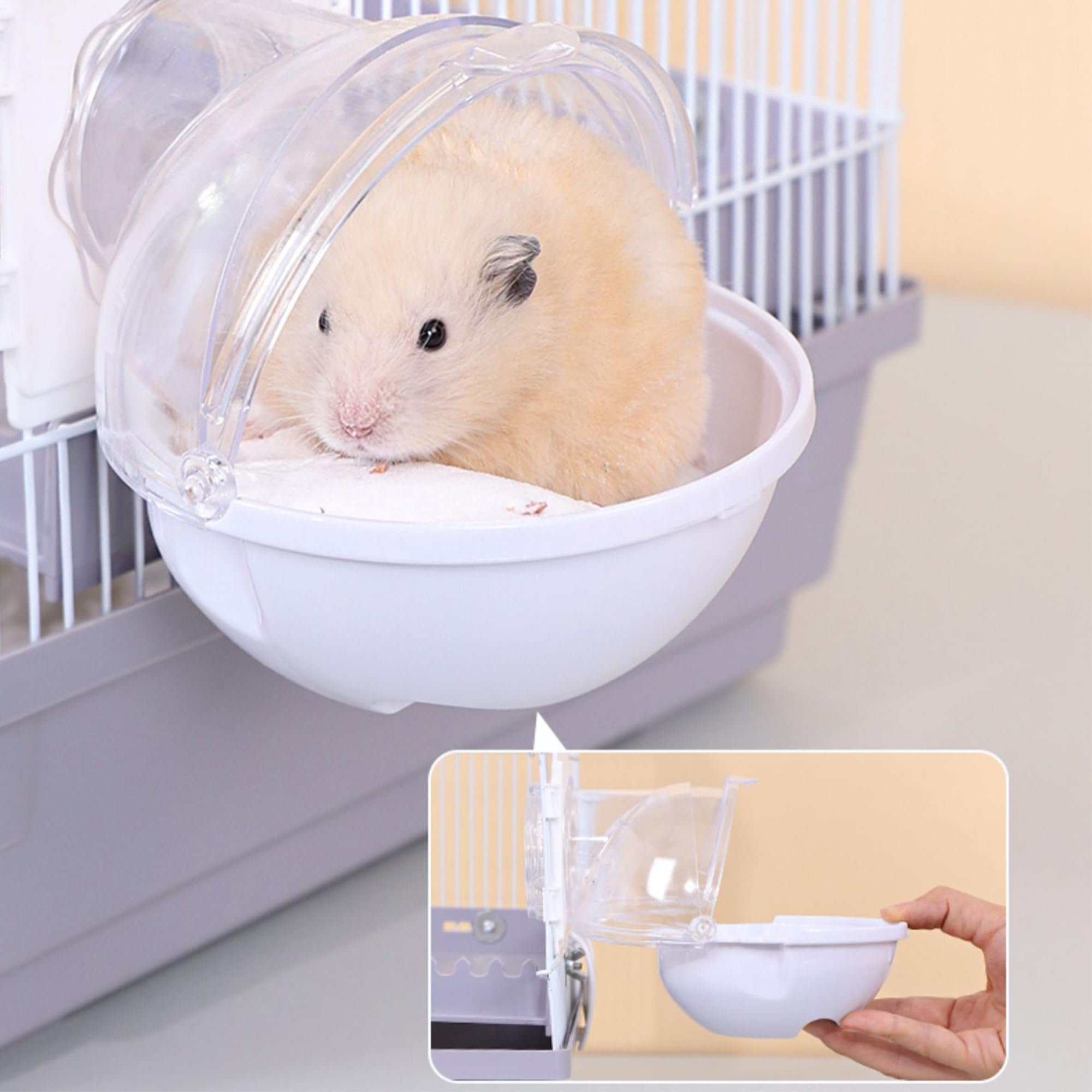 ほぼ新品！ハムスター用　大容量60cmケージ＋26cmホイール＋付属多数 Amazon | 60cmハムスター専用ケージ 豊富な付属品 噛みつきに強い 多層