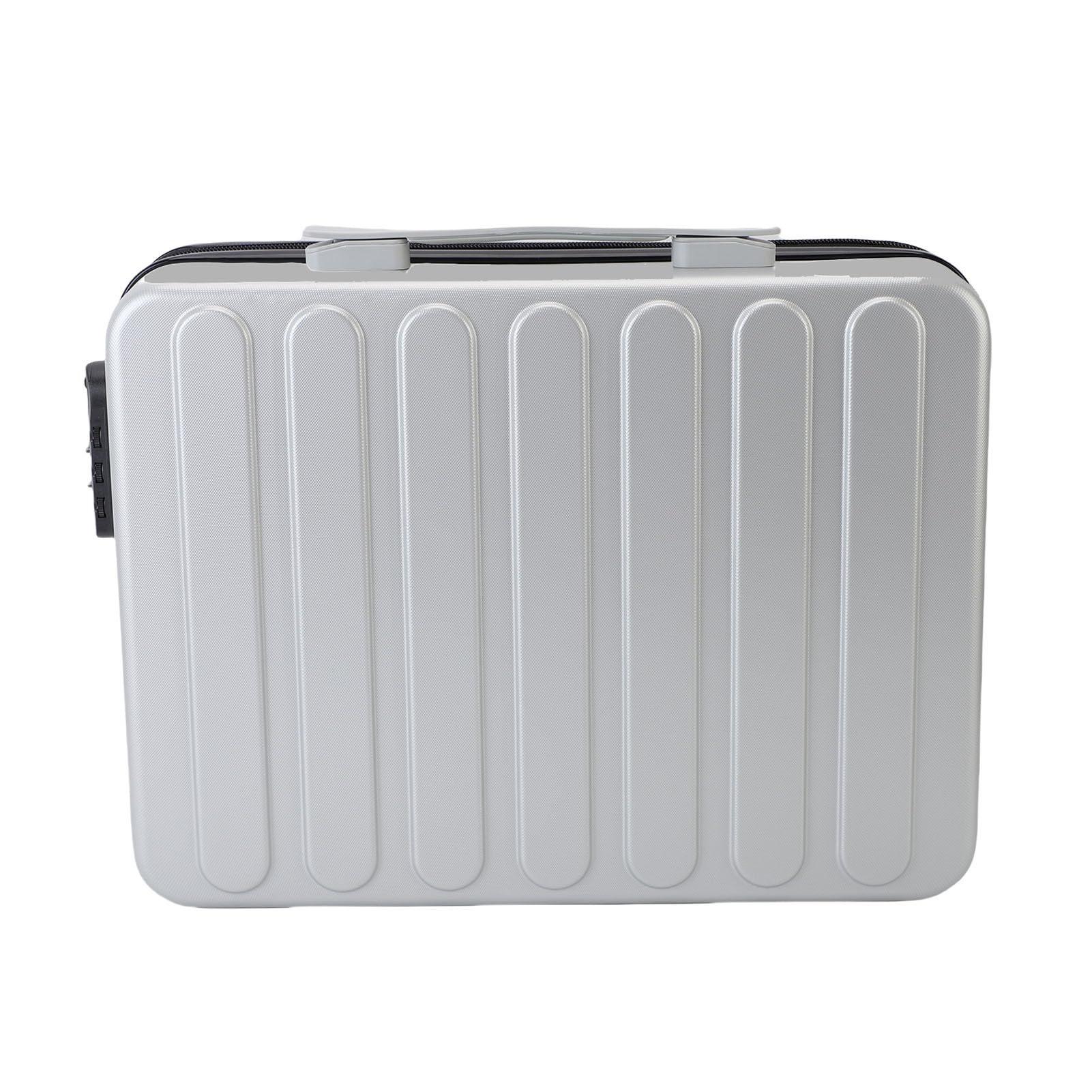 SIXRUN Custodia Portadocumenti Ignifuga Custodia Rigida in PVC con Serratura a Combinazione a 3 Cifre Resistente all'acqua Antiurto 16,1 X 11,8 X 5,1 Pollici per Viaggi, Casa, Ufficio