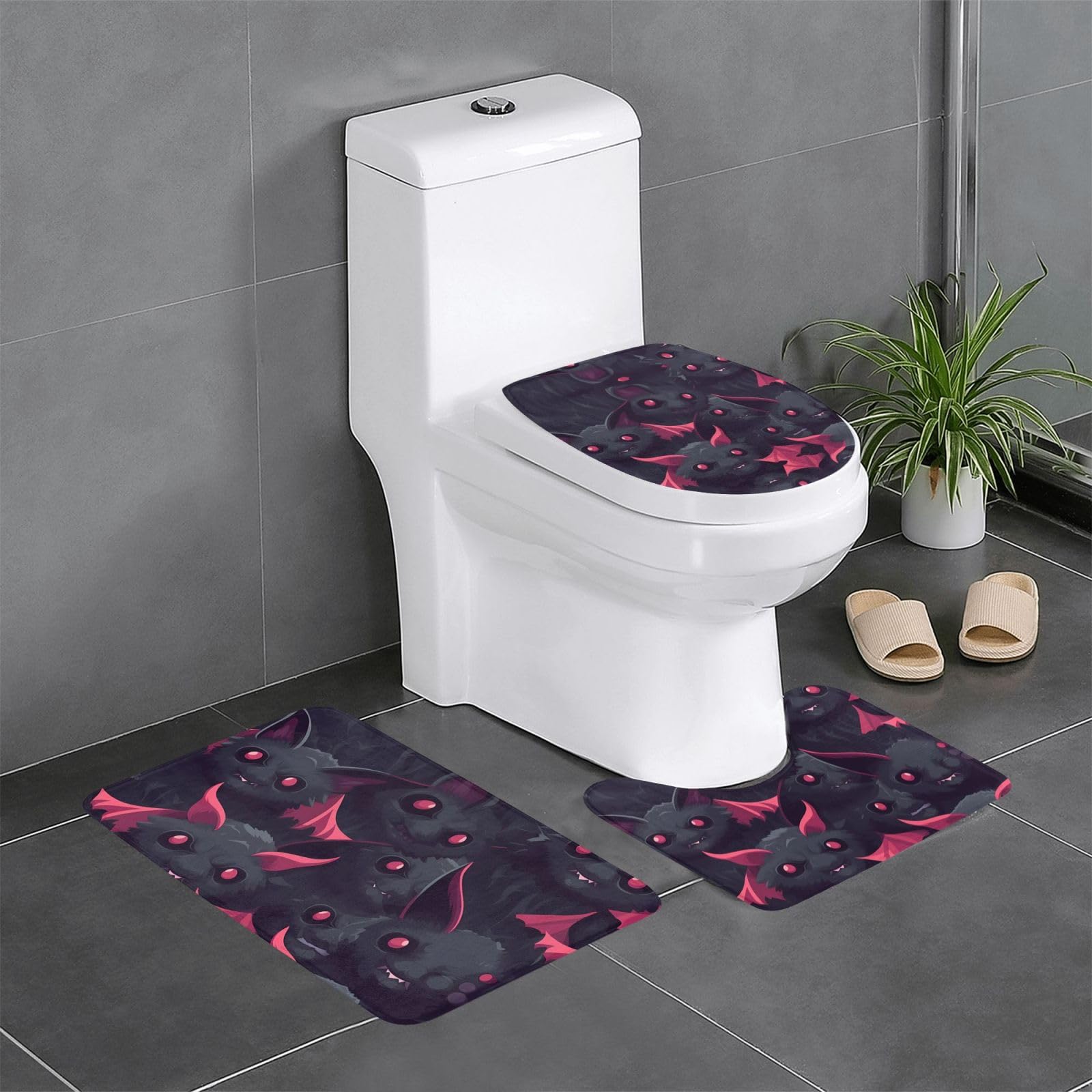 Tapis de salle de bain antidérapants vampire pour réveiller votre déco de WC