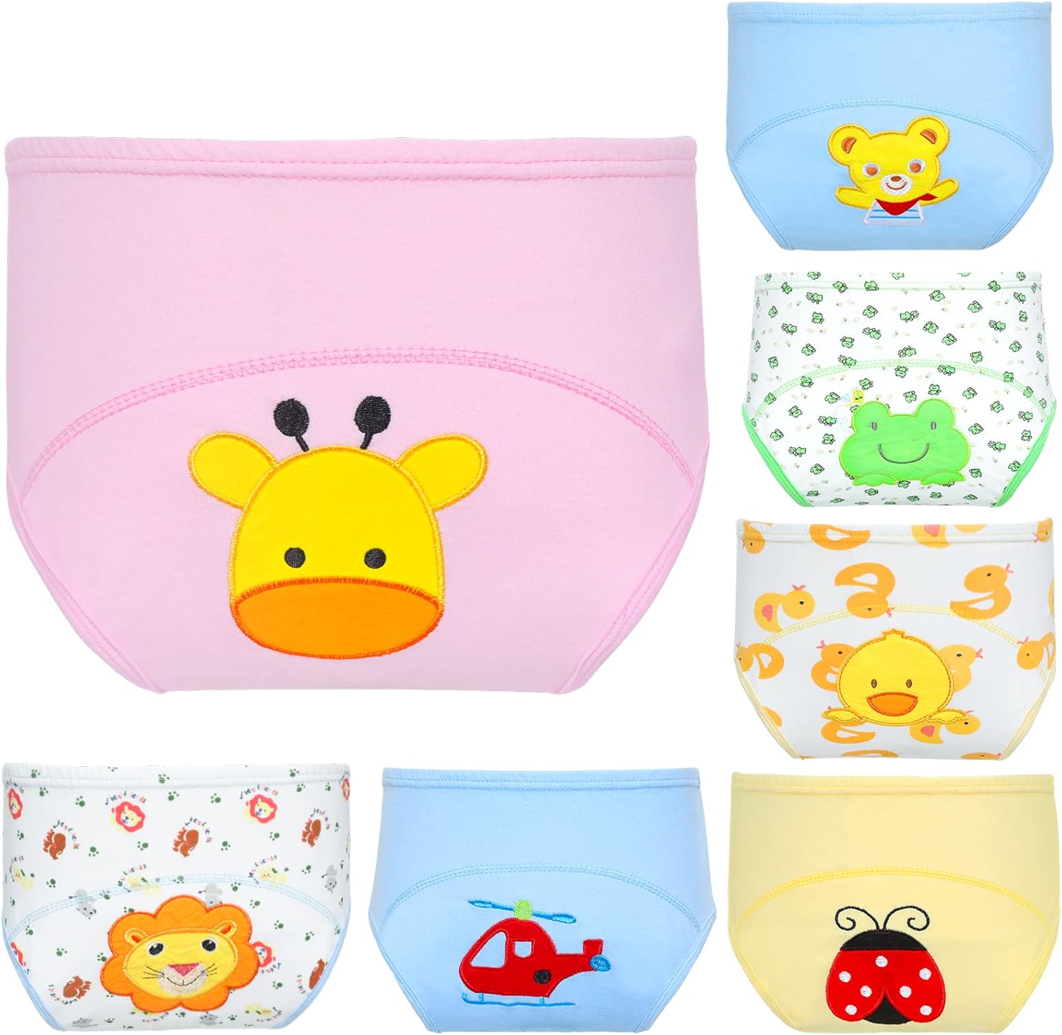 Lictin Underwear Potty Training Pants,7pcs Reusable Toddlers Kids Potty