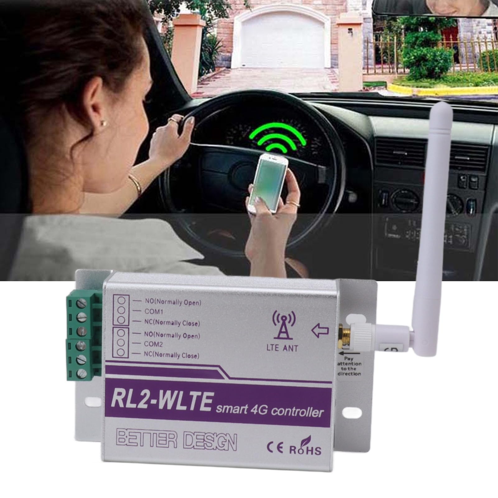 Apricancello 4G GSM, 2 Canali APP Telecomando Luce GSM Interruttore Remoto Relè Interruttore Apriporta con Quadrante GSM Controller Porta di Ingresso Controller di Accesso