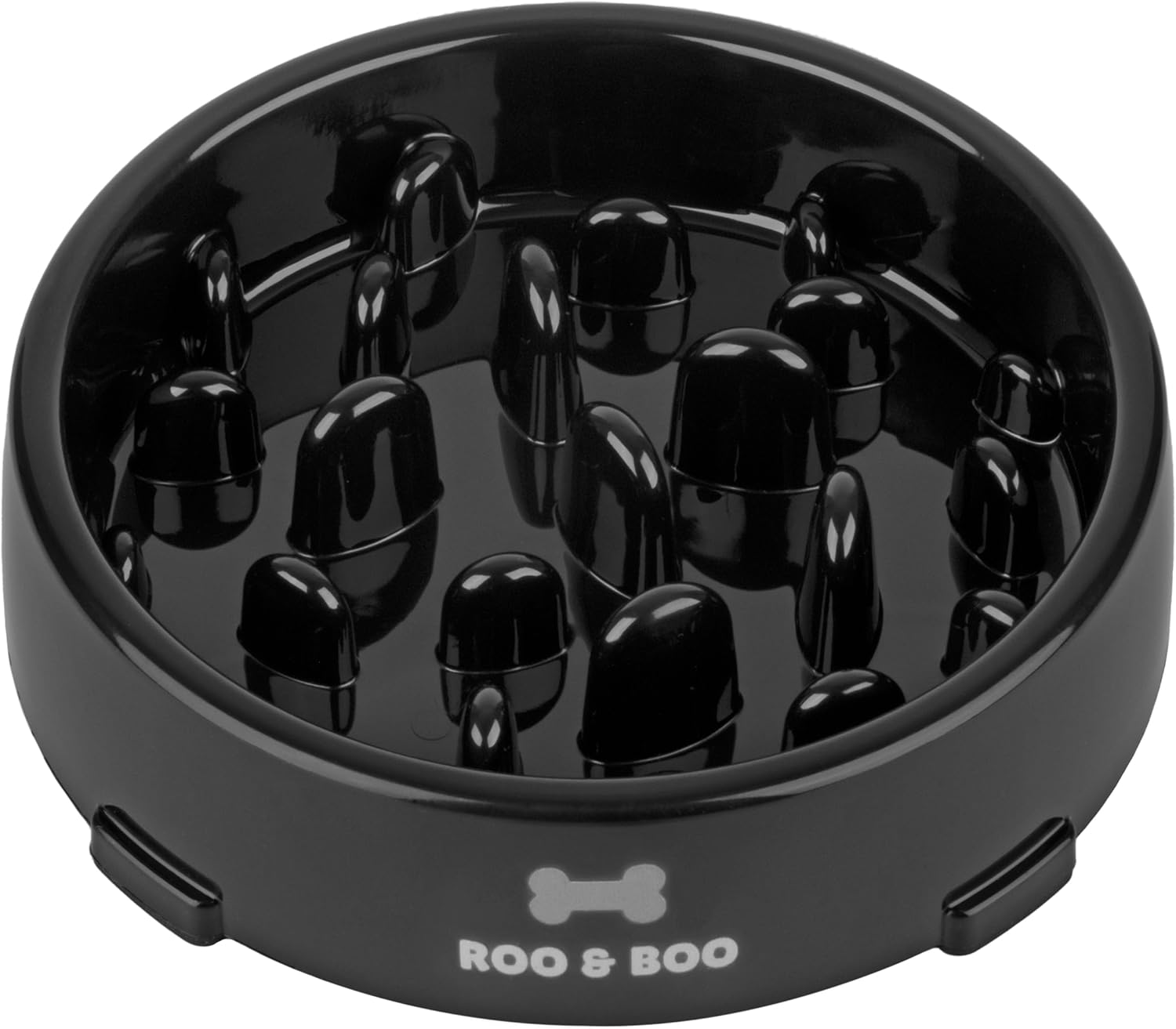 Roo & Boo Slow Feeder Dog Bowl 19cm AntiGulp, AntiOvereating