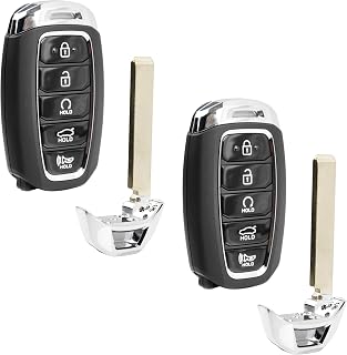 2X Keyless Entry Remote Key Fob Replacement 5-Button for 2021 2022 2023 2024 Hyundai Elantra (NYOMBEC5FOB2004, 95440-AA000)