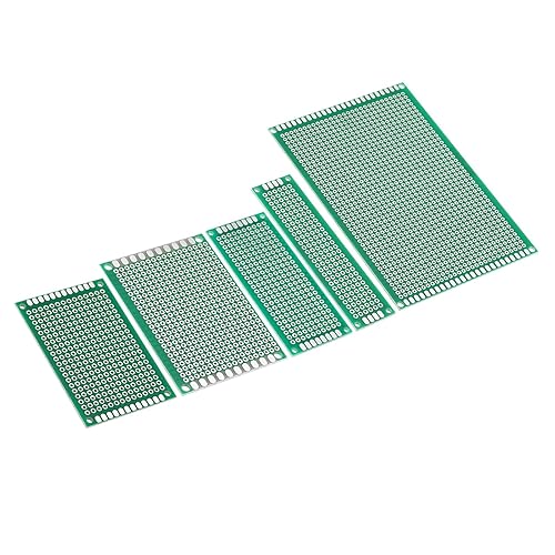 PATIKIL Circuito de placa PCB, 25 piezas de prototipos de placas de soldadura Perfboard para soldadura de bricolaje y placas de circuito electrónico