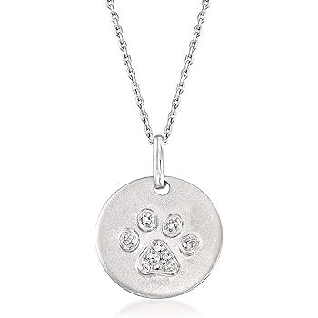 diamond paw necklace