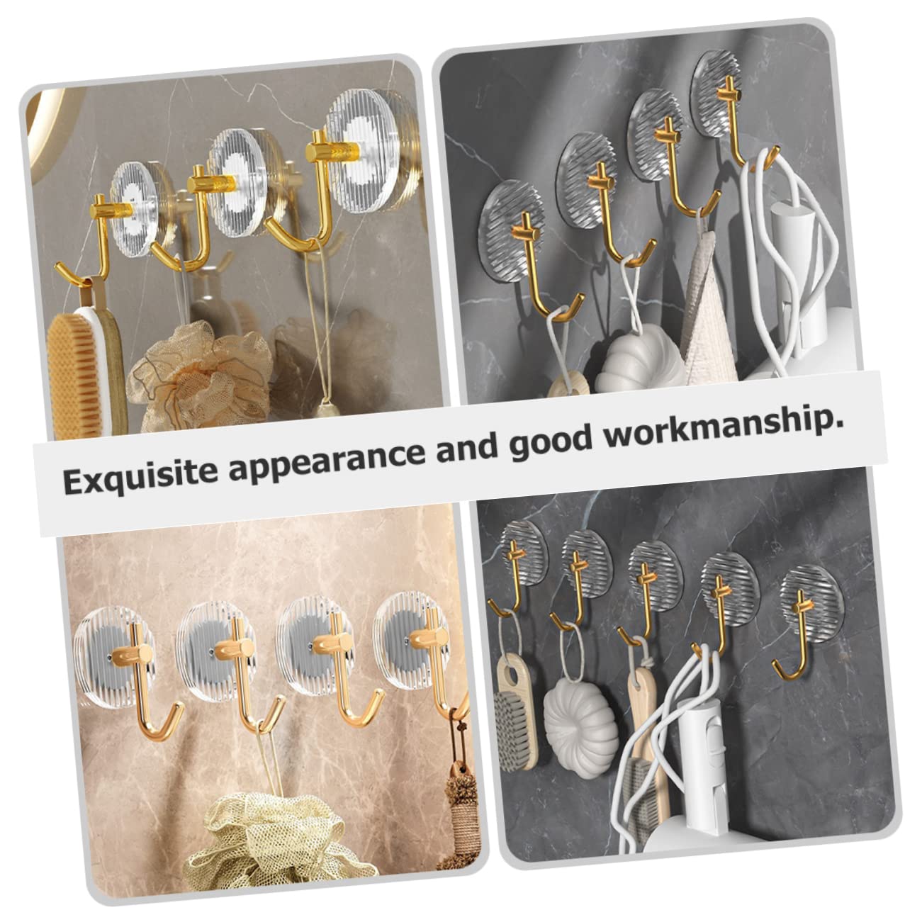 Alipis 15 Piezas Gancho Adhesivo Acrílico Perchas De Ropa Colgador De Llaves De Plástico Divertidos Ganchos Para Toallas Accesorios De Baño Ordenador Personal Niño Gorra De Viaje Único