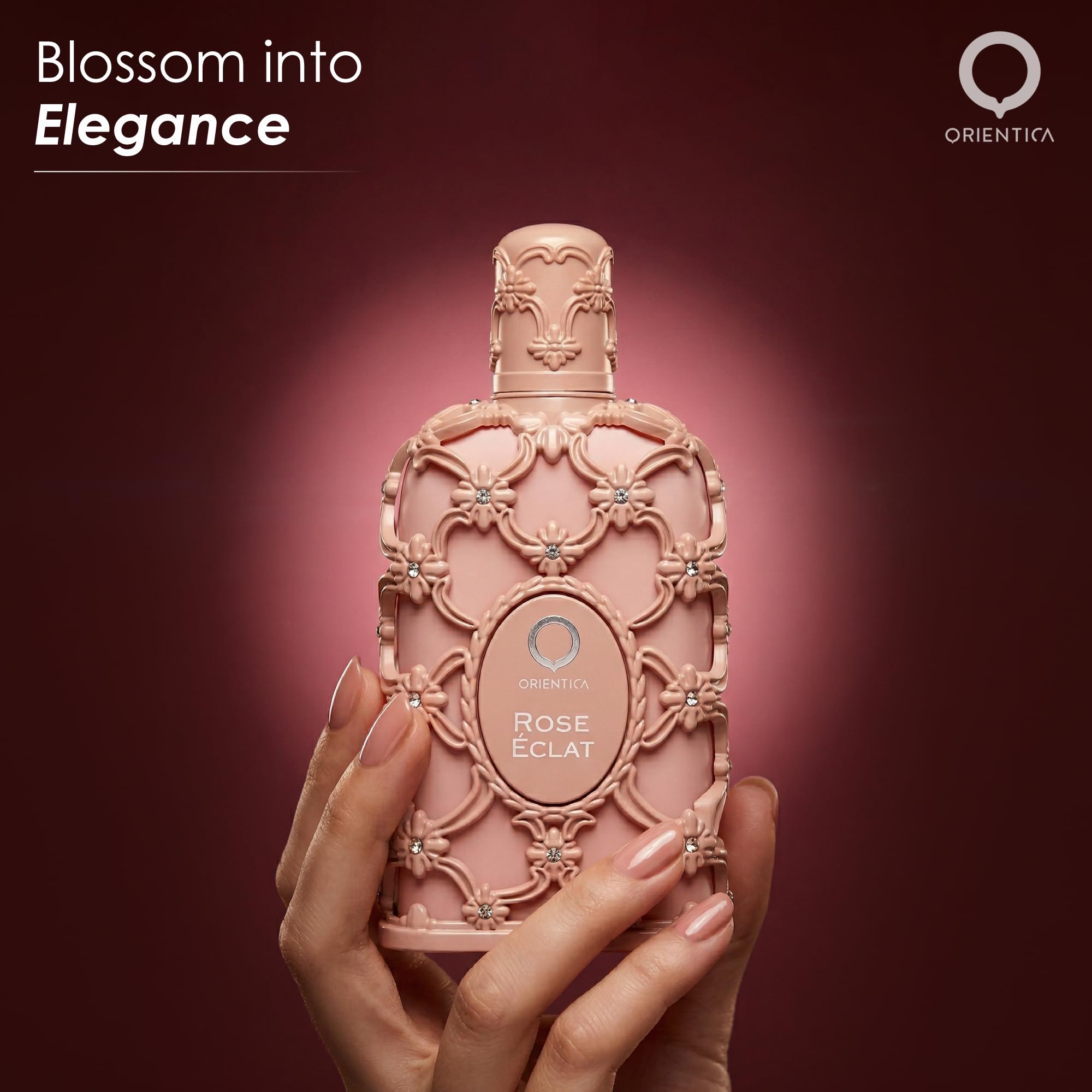 Orientica Luxury Collection Rose Eclat Eau de Parfum 80 ml | Długotrwałe arabskie perfumy dla mężczyzn i kobiet | Zapach róży, piżma i bursztynu