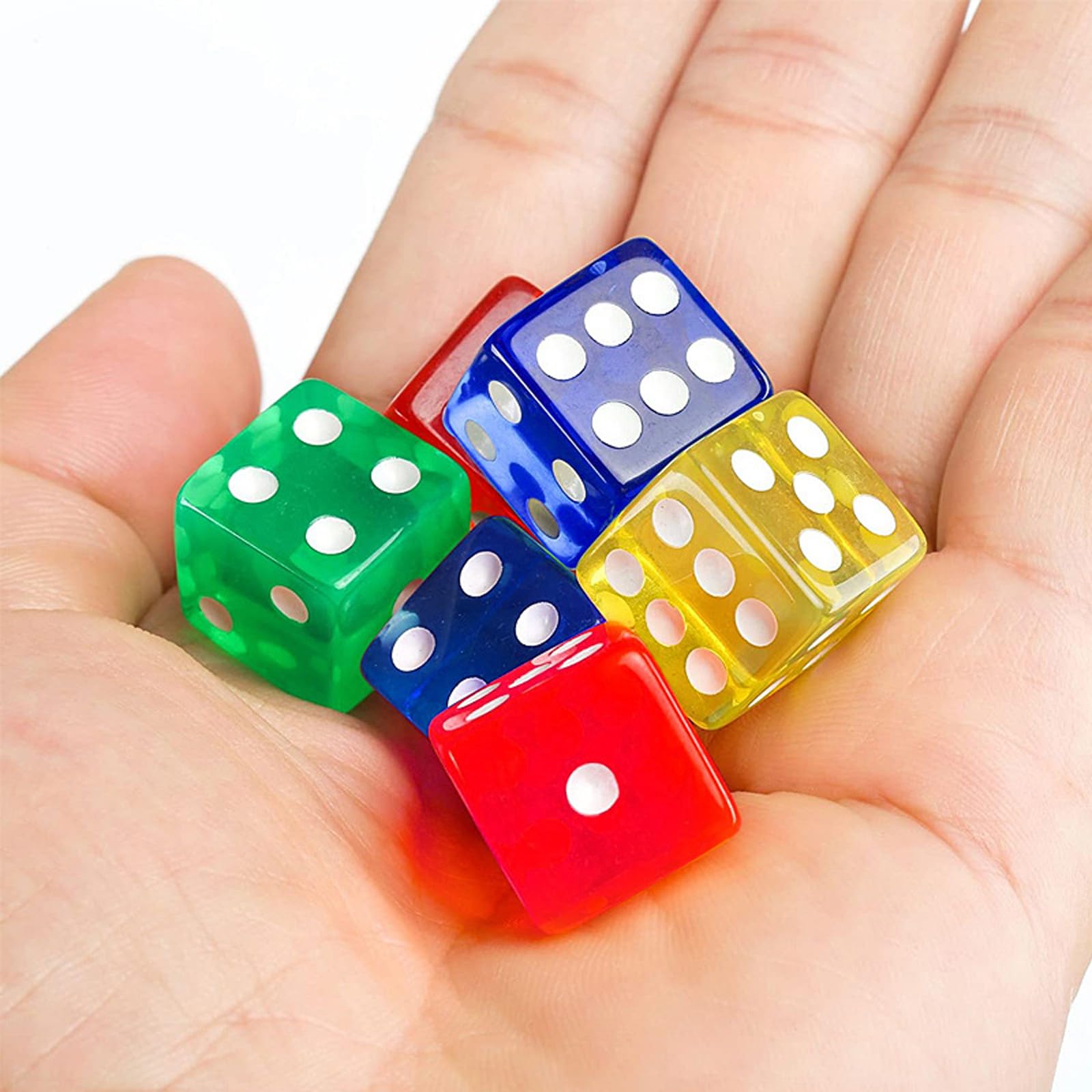 10 Piezas D6 Dados De 6 Caras Numeral Para Negro + Blanco | Envío Gratis