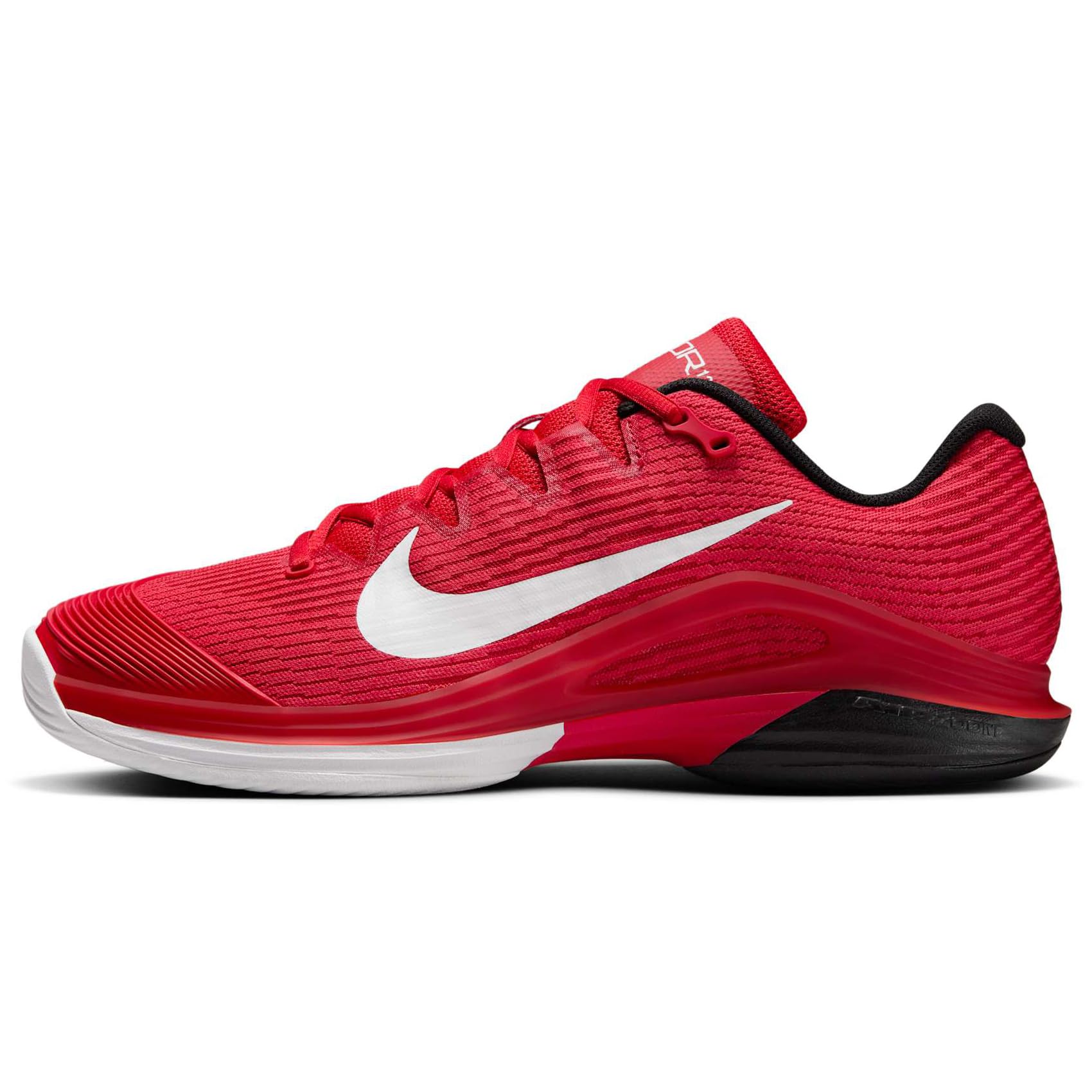 Nike Vapor 12 - Tenis de pista dura para hombre (FV5552-600, rojo universitario/negro/rojo gimnasio/blanco)