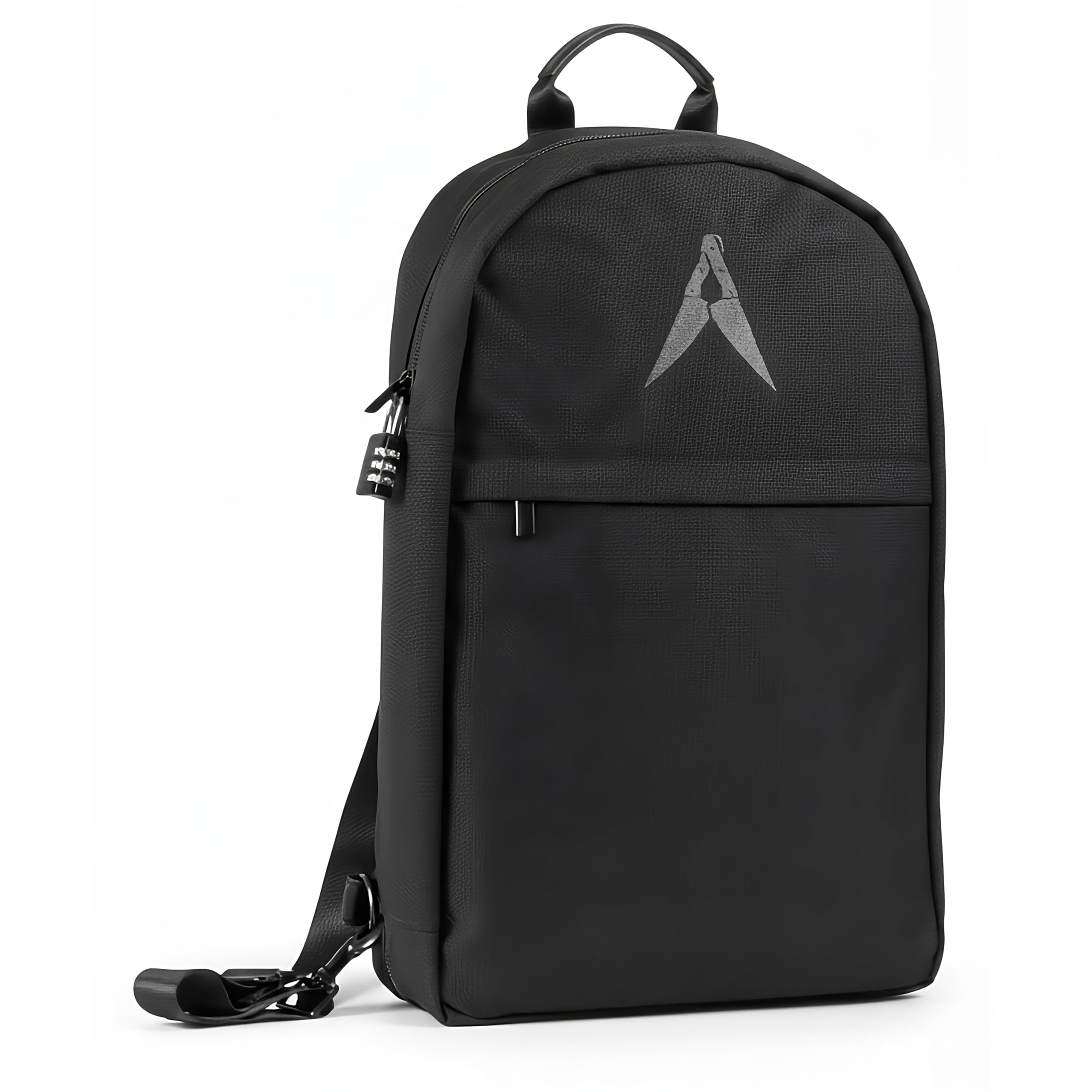 Asaya Chef Knife Sling Bag - 29 Pockets for Knives and Kitchen Utensils - Business Card Holder and Lock - Water Resistant and Durable Ballistic Nylon Backpack for Chefs