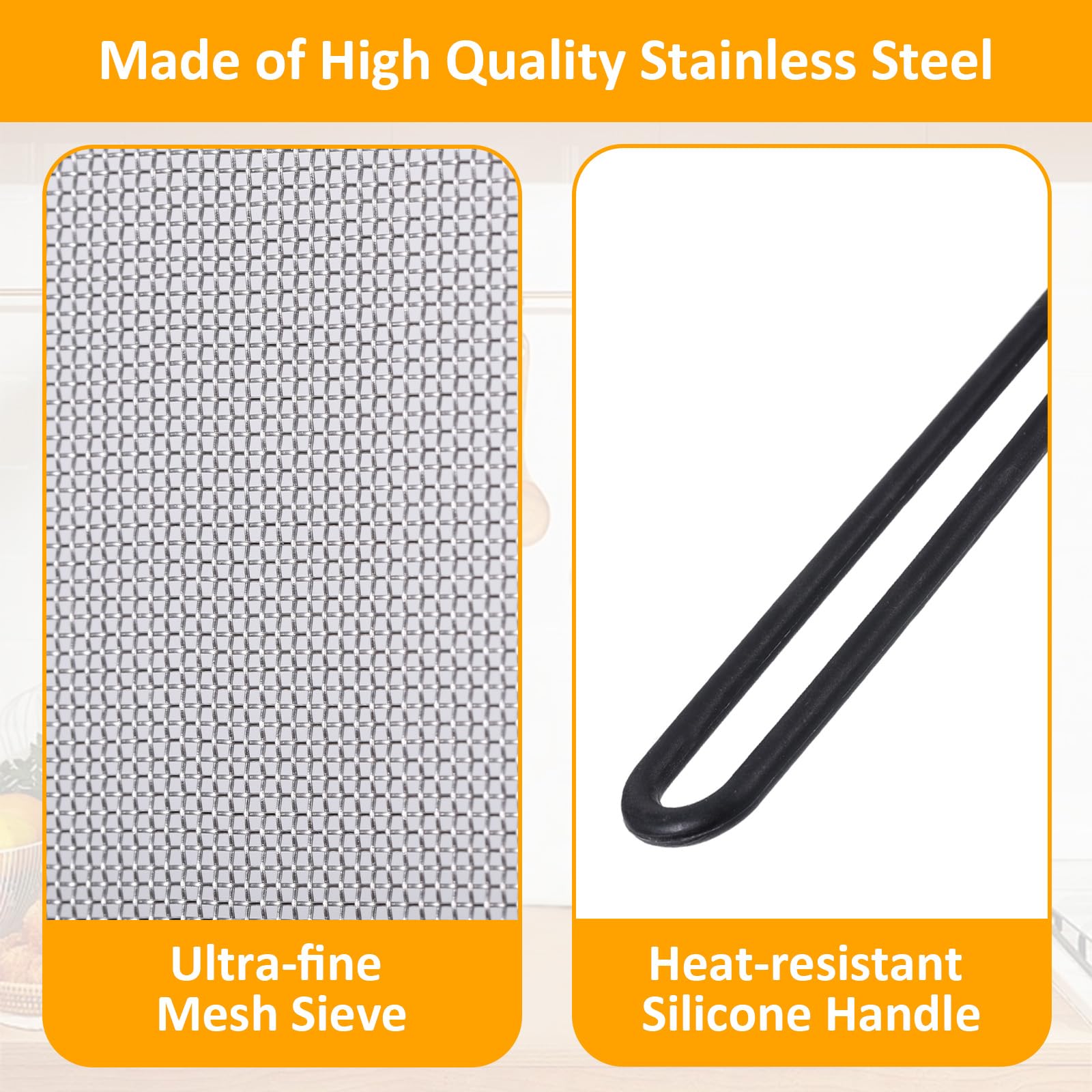 Zocipro Tapa Sarten Antisalpicaduras, Protector Salpicaduras Cocina de Acero Inoxidable con Mango de Silicona Plegable, Protector Universal de Salpicaduras para Sartenes de 20, 24 y 28cm