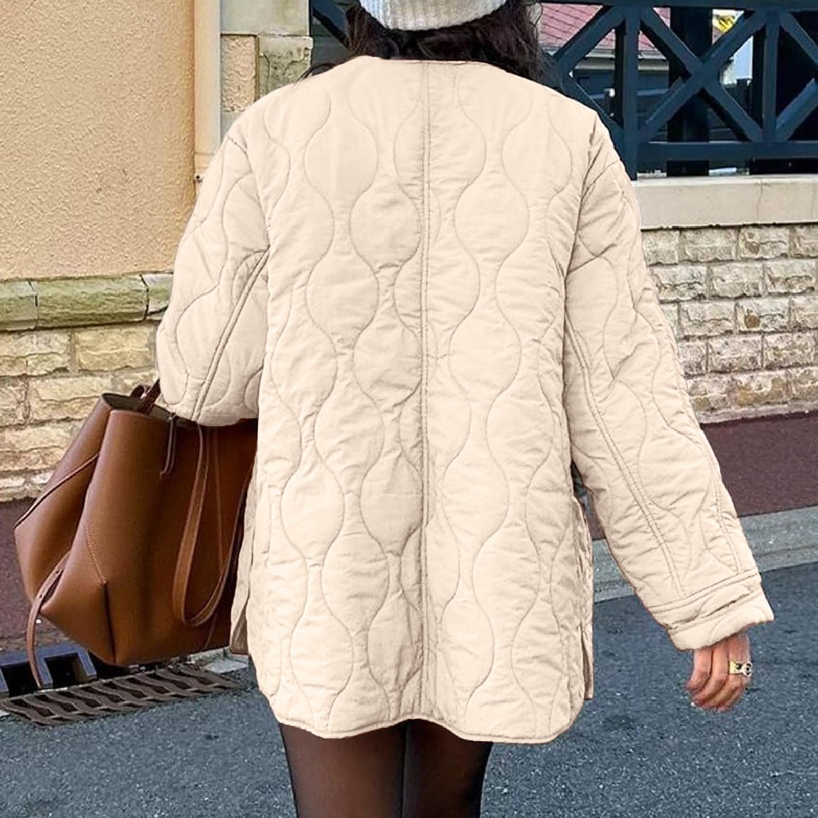 Winterjacke Damen Warm Steppjacke Damen Leicht Daunenjacke Ohne Kapuze