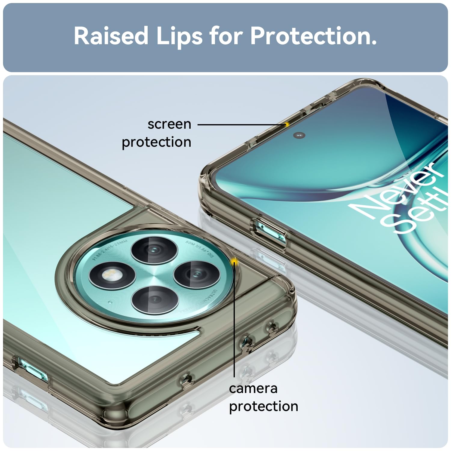 Coque OnePlus 13 Transparente Renforcée avec Protection Écran en Verre Trempé - Ma Coque
