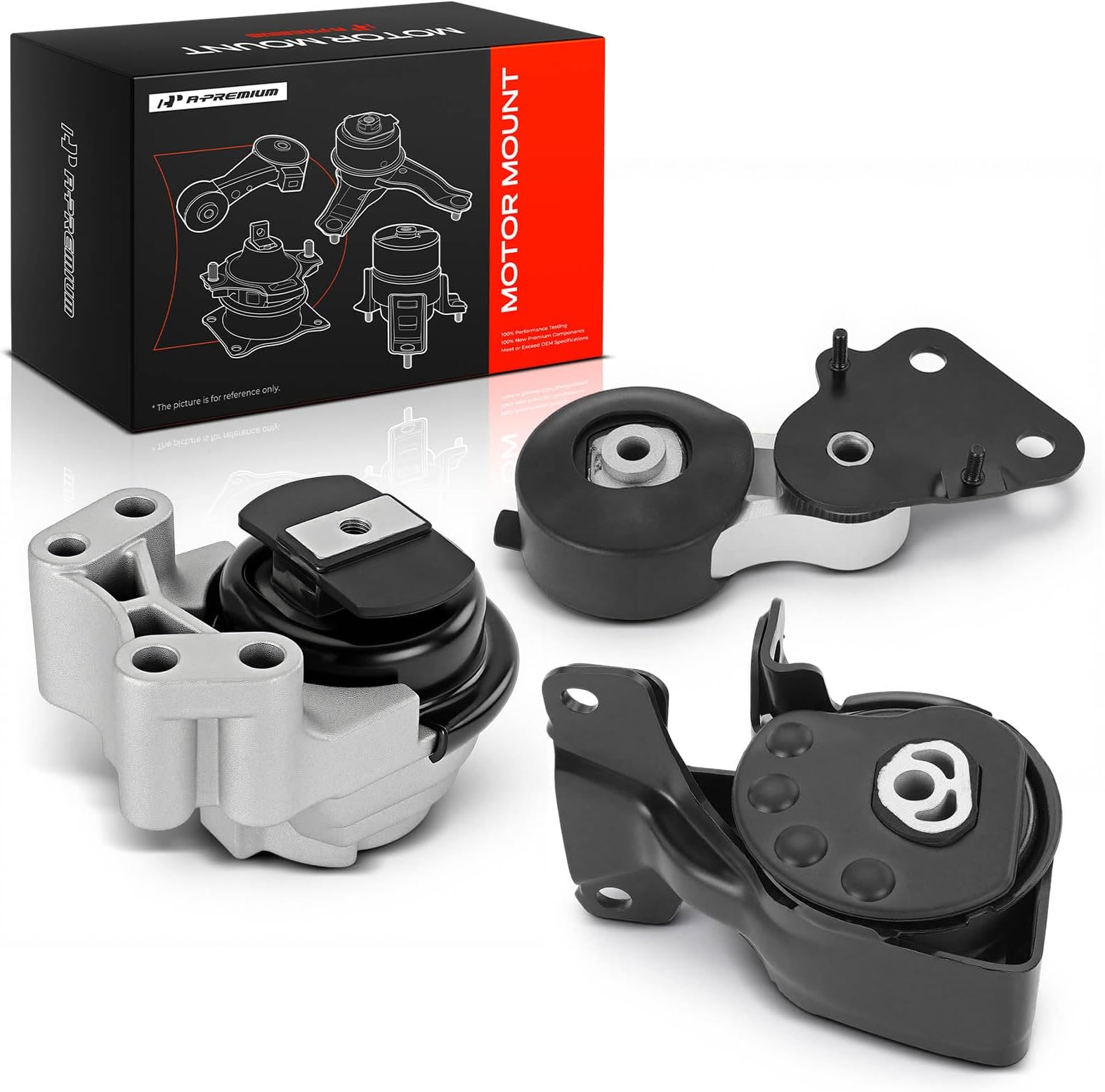 A-Premium 3PCS Engine Motor Mount Transmission Mount Torque Strut Mount Kit Compatible with Ford Edge 2011-2014 & Lincoln MKX 2011-2015, 3.5L 3.7L, Automatic Transmission, Replace# DT4Z6068A