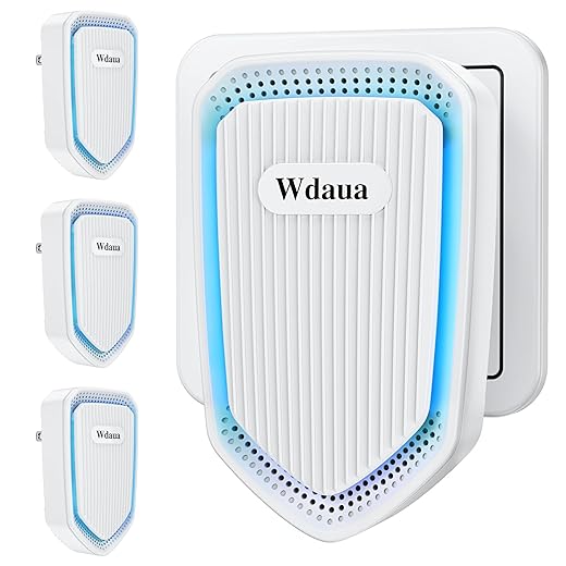Plug-In Air Purifier 4 Pack Negative Ion Air Purifiers Ionizer for Home, Bedroom, Office, Basement Kitchen Air Freshener Odor Reducer Pets Smoke Smell (4)