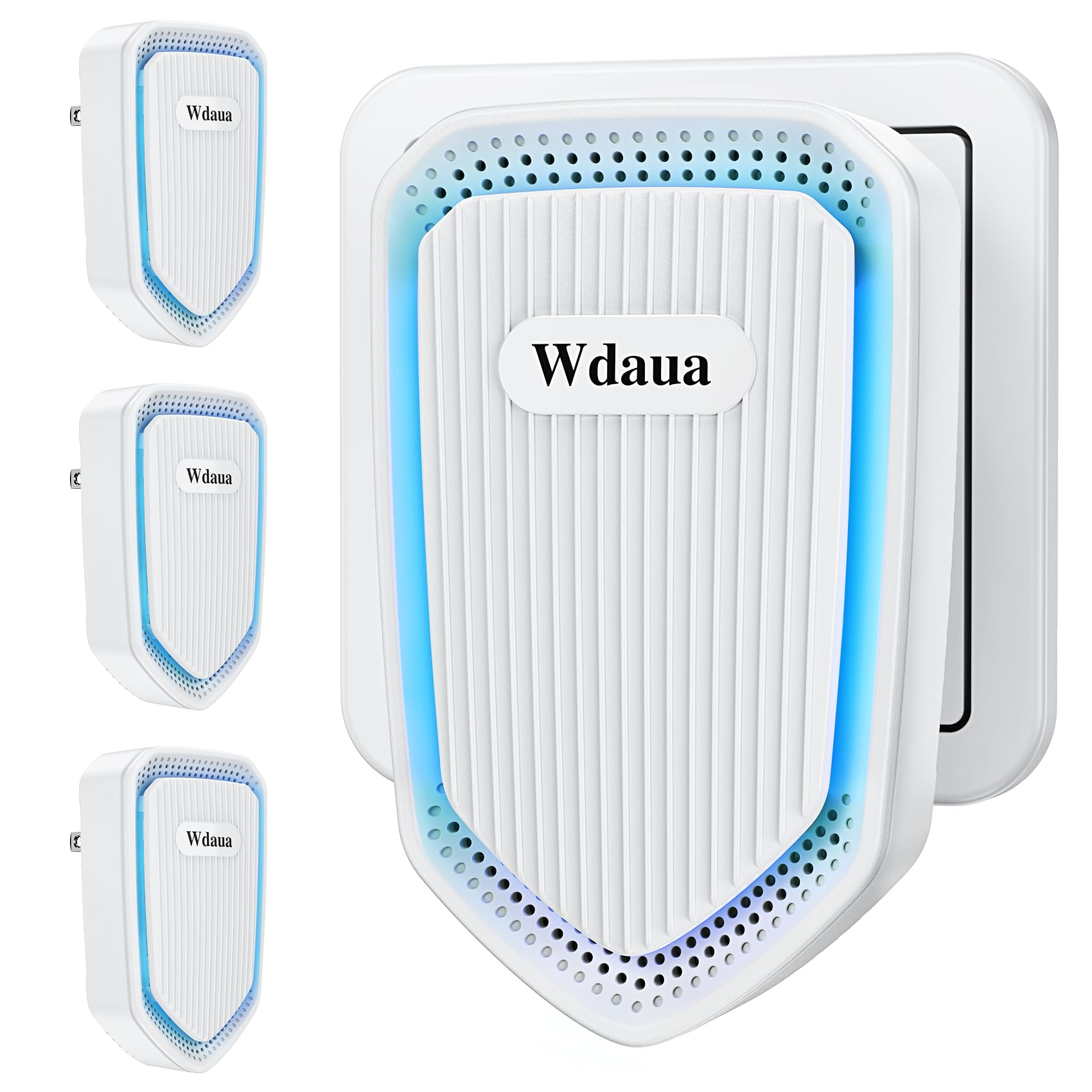 Plug-In Air Purifier 4 Pack Negative Ion Air Purifiers Ionizer for Home, Bedroom, Office, Basement Kitchen Air Freshener Odor Reducer Pets Smoke Smell (4)