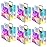 VUOJUR 6pcs Holographic Small Gift Bag 8.3x8x4\'\' Clear Reusable Birthday Gift Bag for Women Girls Iridescent Bachelorette Wedding Christmas with Handle