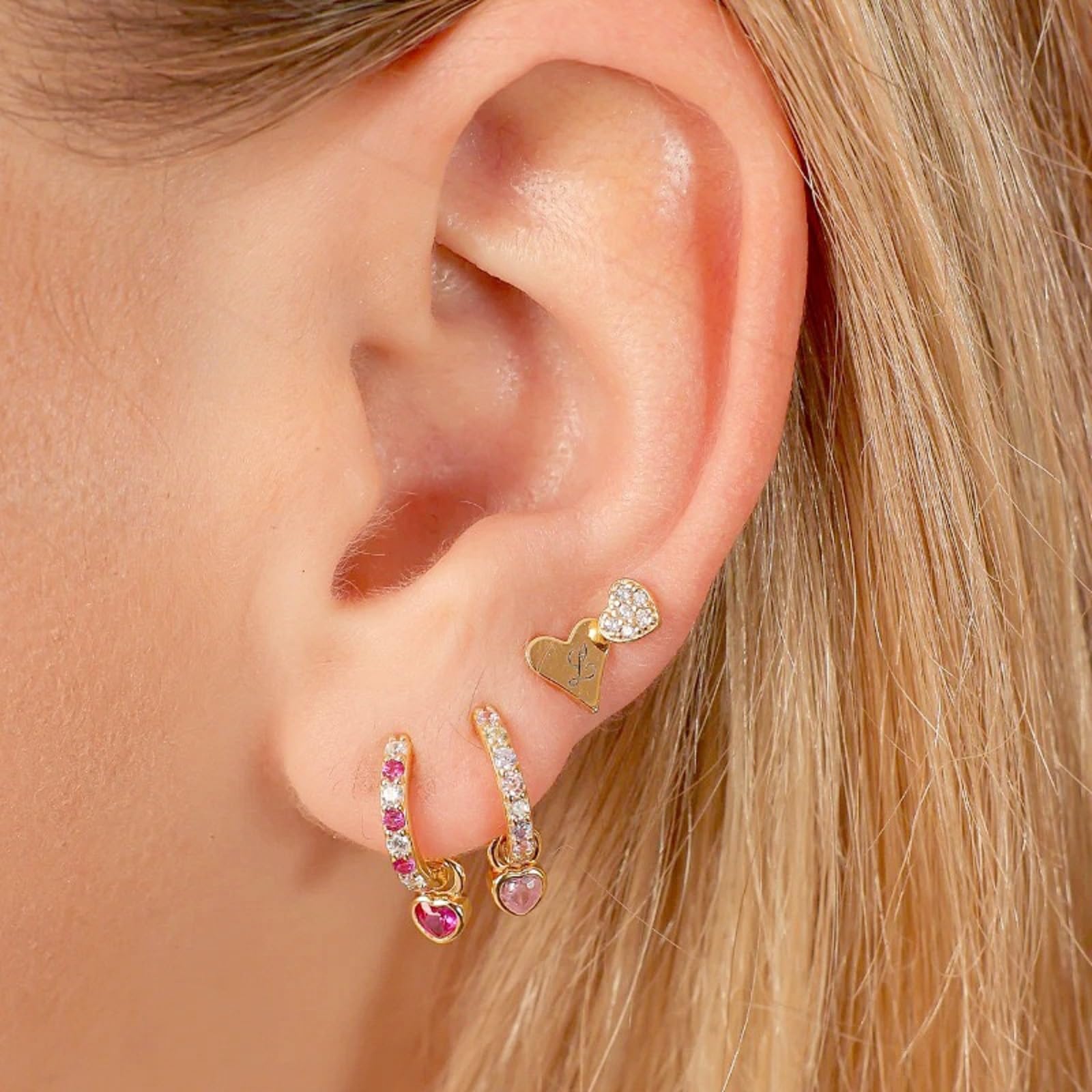 Orecchini Cerchio Oro Per Le Donne Orecchini Verdi Con Verde Cuore Goccia Oro Placcato Orecchini Dorati Ipoallergenico Cubic Zirconia Pendolo Verde Gioielli Per Le Ragazze