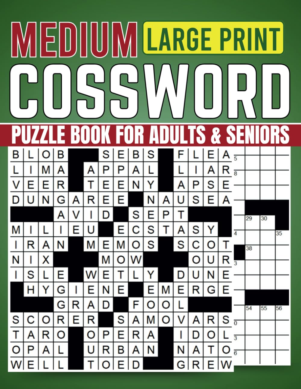 Crossword Puzzle Books For Adults & Seniors: A Fun and Relaxing Way to Exercise Your Brain with Large Print Puzzles