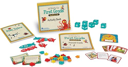 Miniatura 6 de Learning Resources Kit de preparación para el primer grado, actividades de regreso a clases, juguetes de preparación escolar, escuela en casa, guía