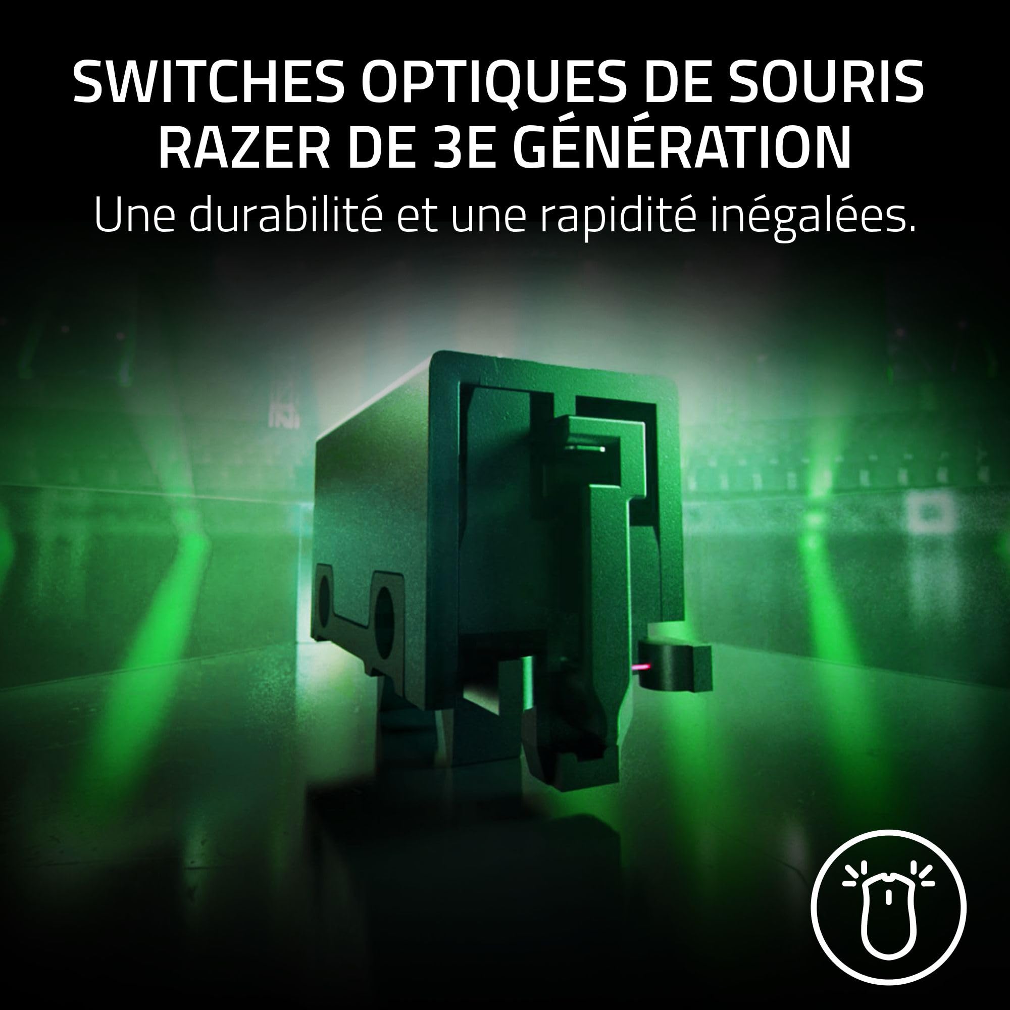 Razer Viper V3 Pro - Souris de Jeu Esports sans Fil ultralégère (8K Hz HyperPolling, Design léger 54g, capteur Focus Pro 35K DPI, HyperSpeed Wireless, 95 Heures d'autonomie) Noir