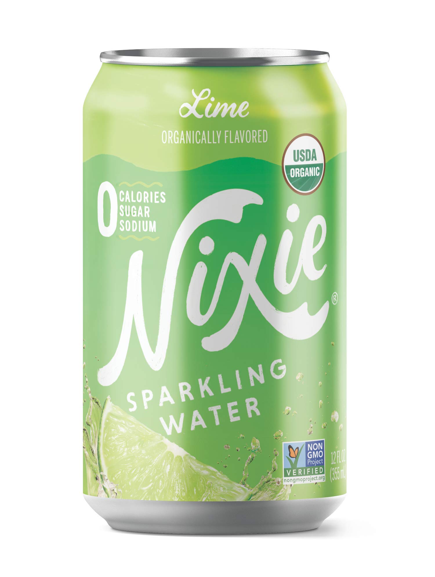 Buy Nixie Sparkling Water, Lime 12 fl oz cans, 24 pack , Vegan, Non