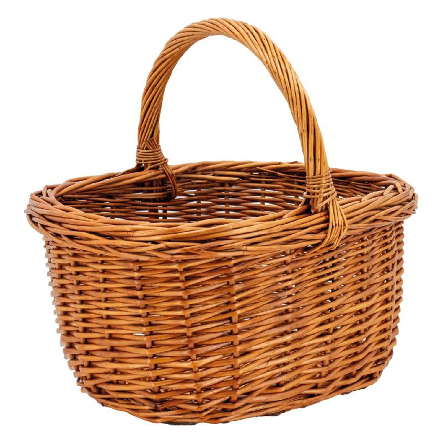Panier osier buff Aubry Gaspard idéal pour rangement de salon