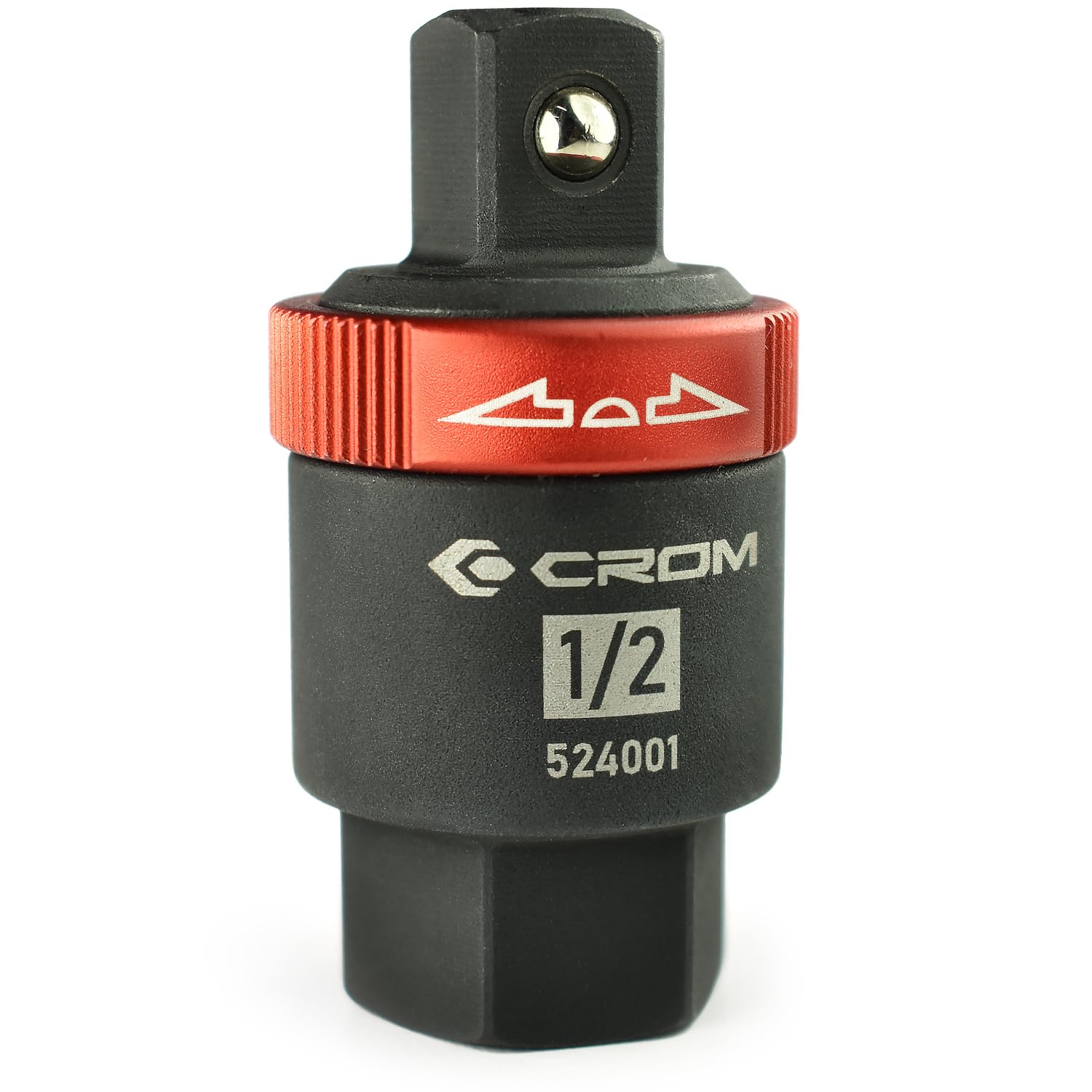 CROM Breaker Bar Ratchet Adapter - 1/2-Inch Ratcheting Adapter Converts Sliding T-Handle or Fixed Bar into a Reversible Ratchet with Anodized Switch