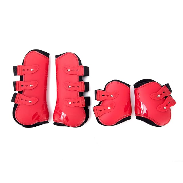 Foto 2 de 8 de Merauno® Juego de 4 Polainas para Caballos, Protectores para tendones, protección contra Saltos del Caballo