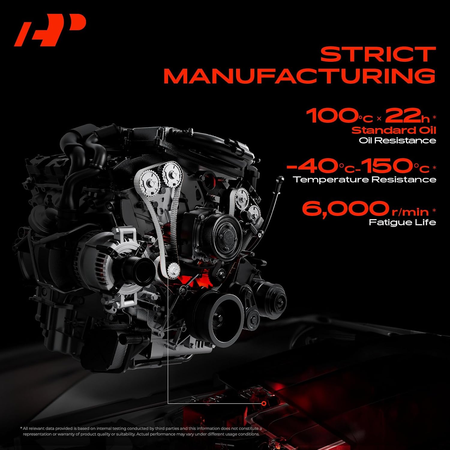 A-Premium Engine Timing Belt Compatible with Acura Integra 1994-2001 1.8L - Replace# 14400P72014