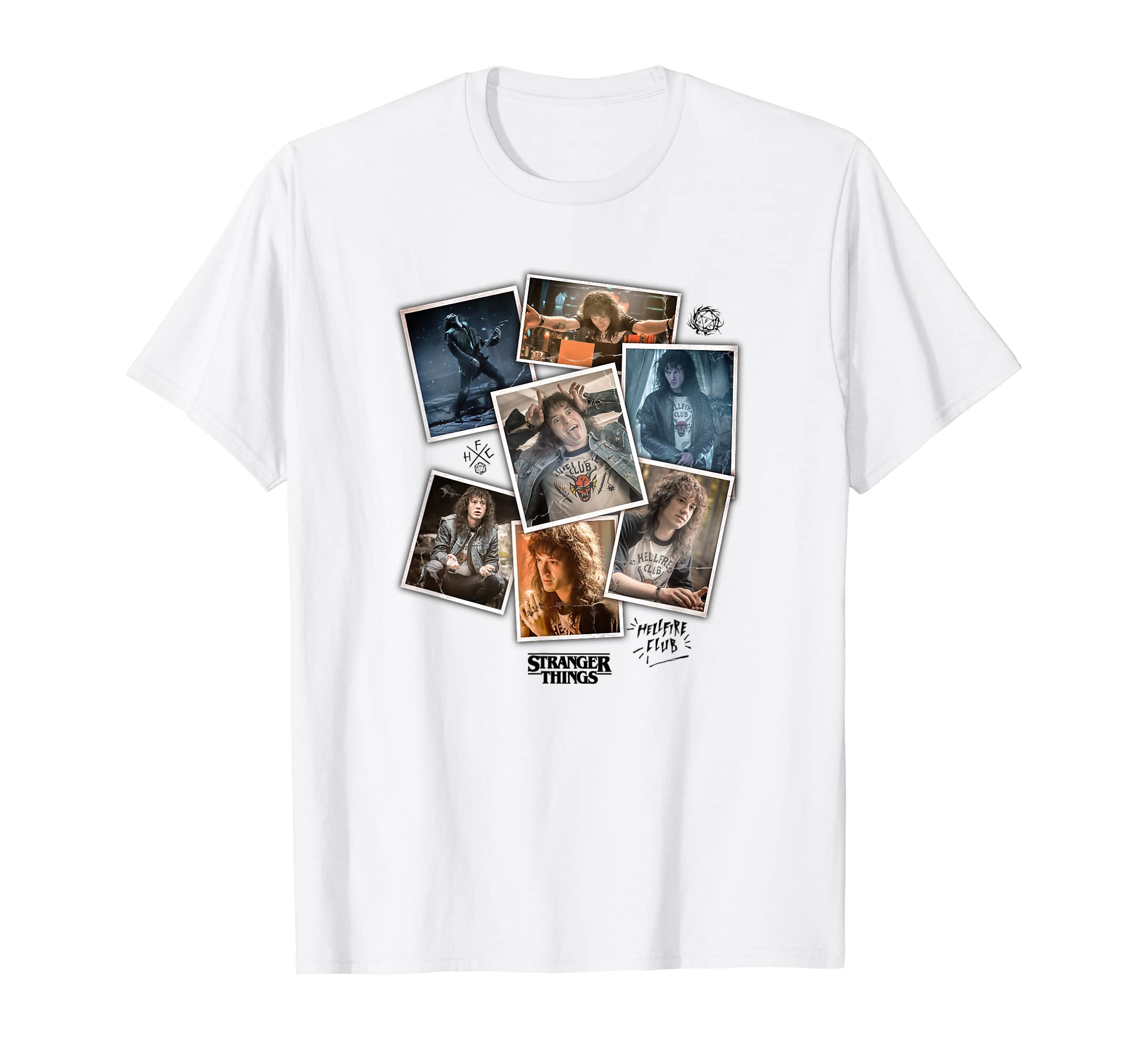 Buy Stranger Things 4 Eddie Munson Scrapbook Photos T-Shirt Online at